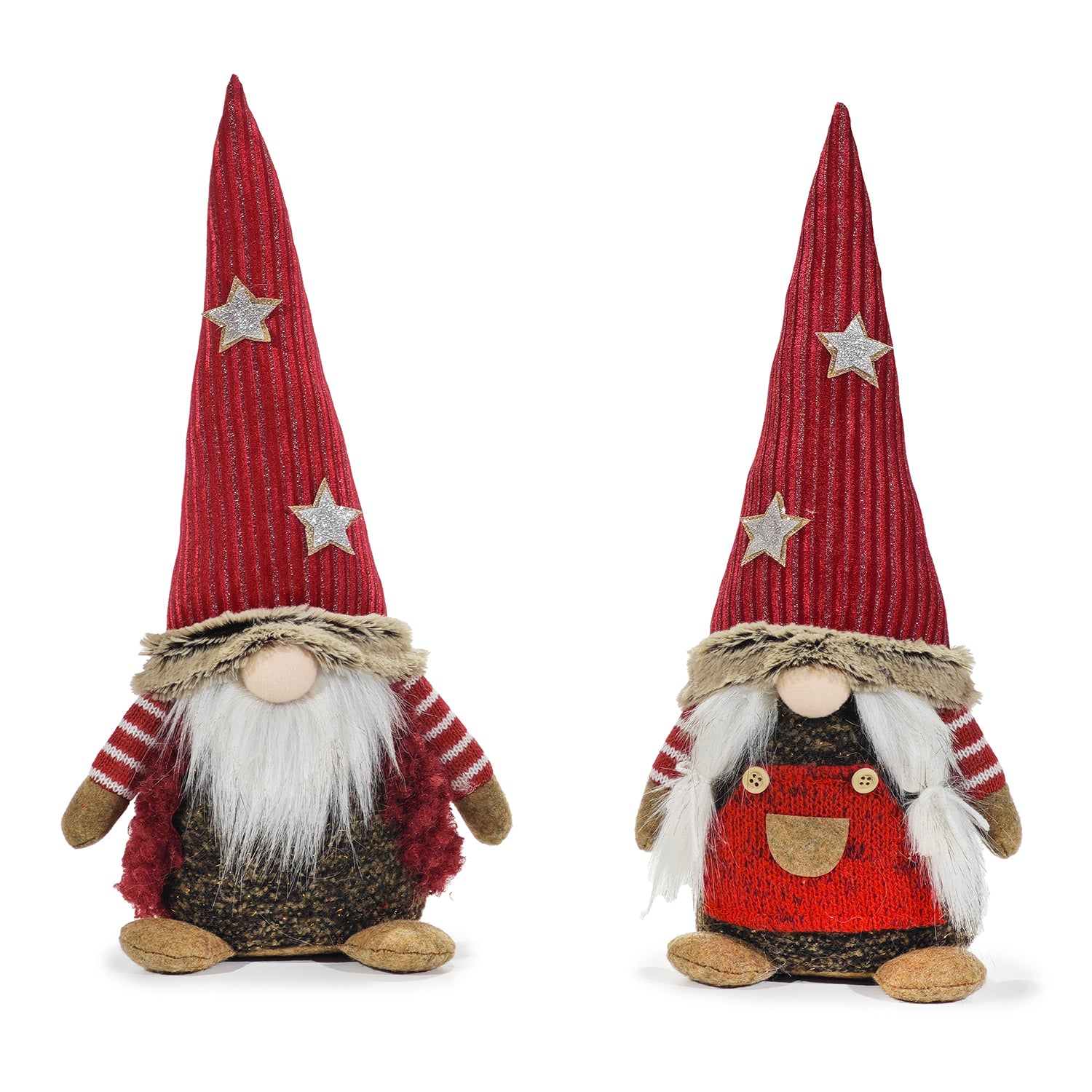 VESTIAMO CASA GRAN NATALE - Gnomo Natalizio Decorativo Rosso h39 cm