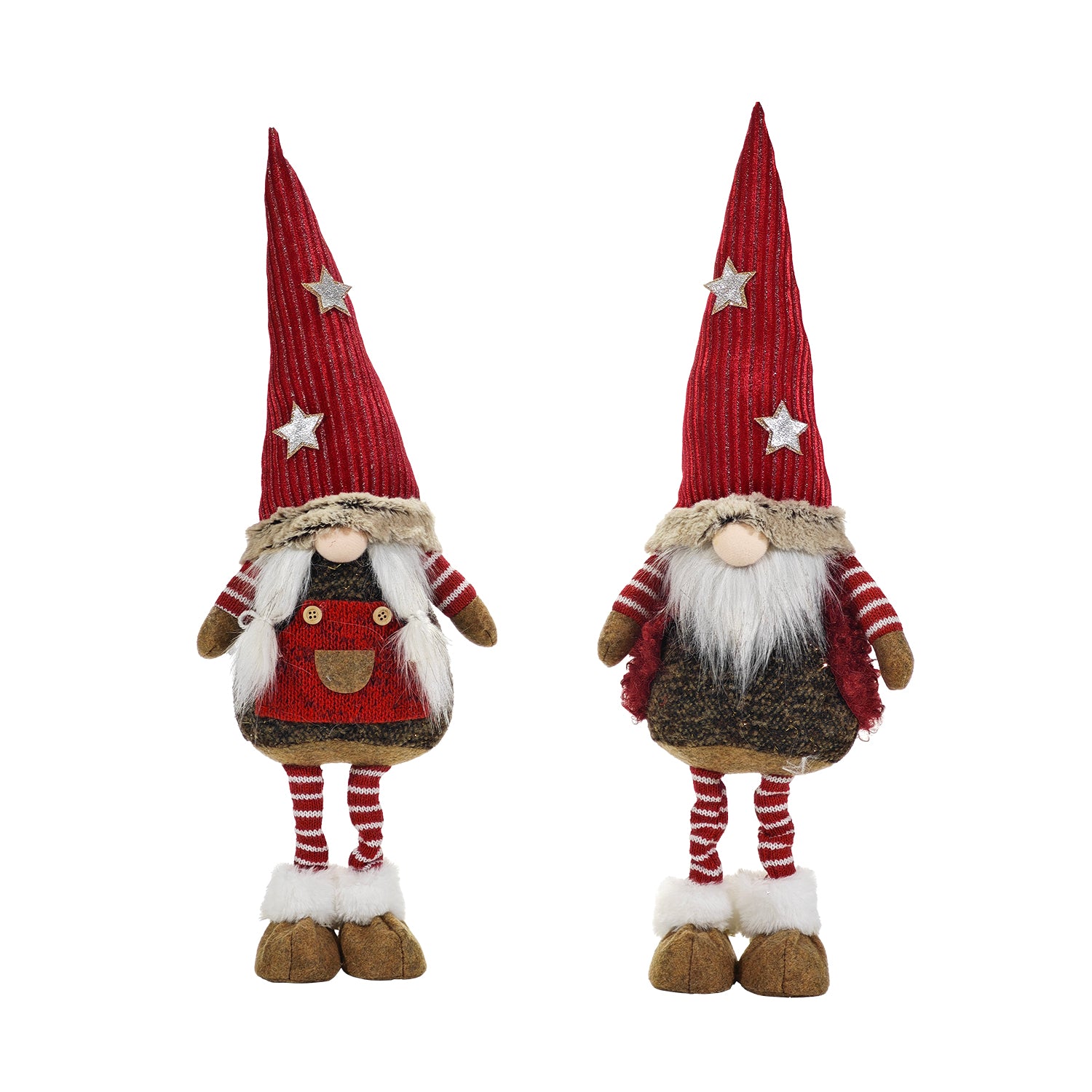 VESTIAMO CASA GRAN NATALE - Gnomo Natalizio Decorativo Rosso h55 cm