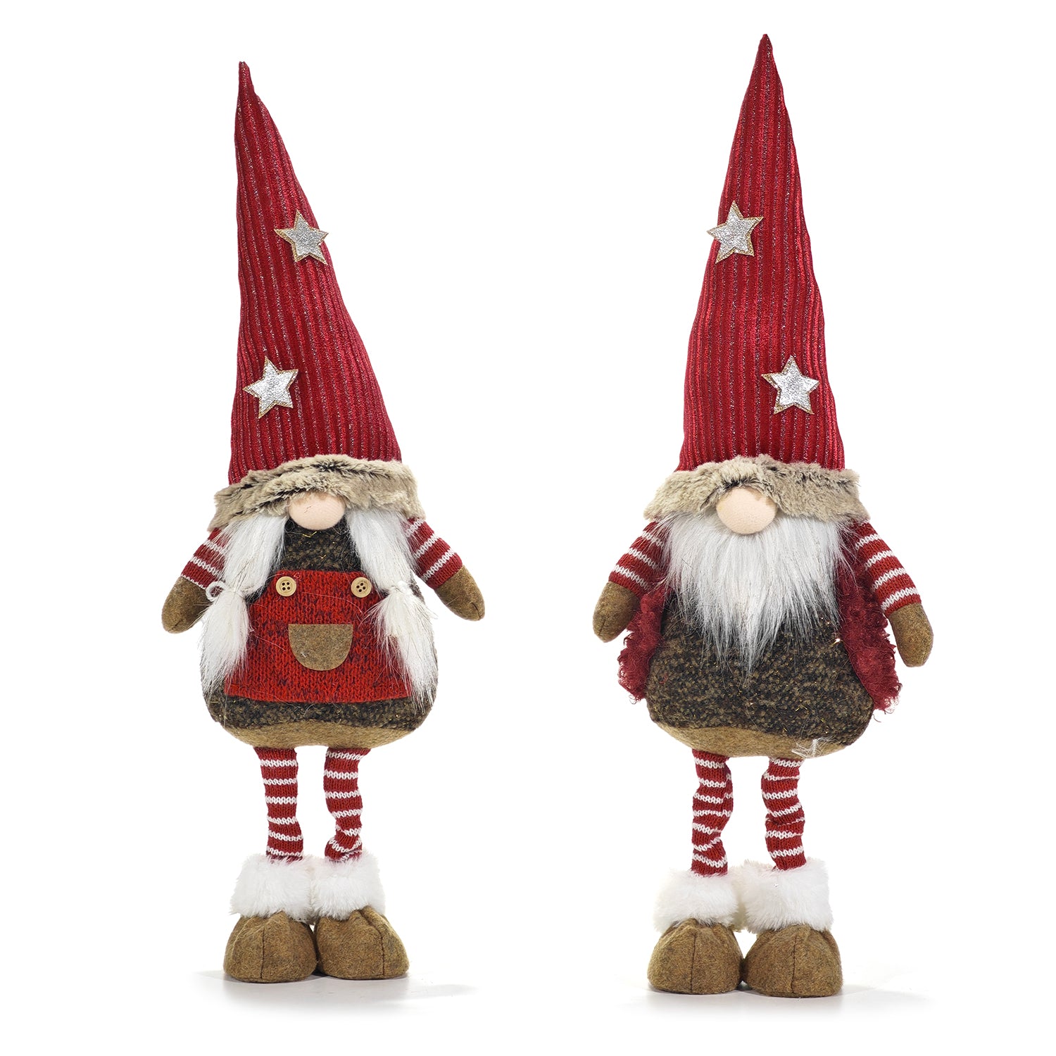 VESTIAMO CASA GRAN NATALE - Gnomo Natalizio Decorativo Rosso h55 cm
