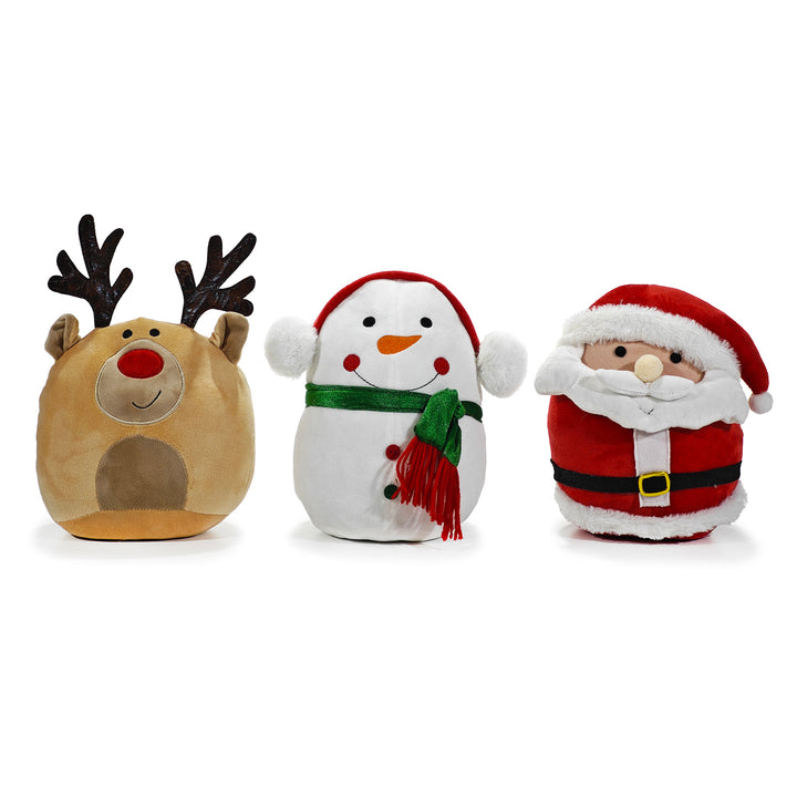 Fermaporta Natalizio h25 cm - Babbo Natale, Renna, Neve