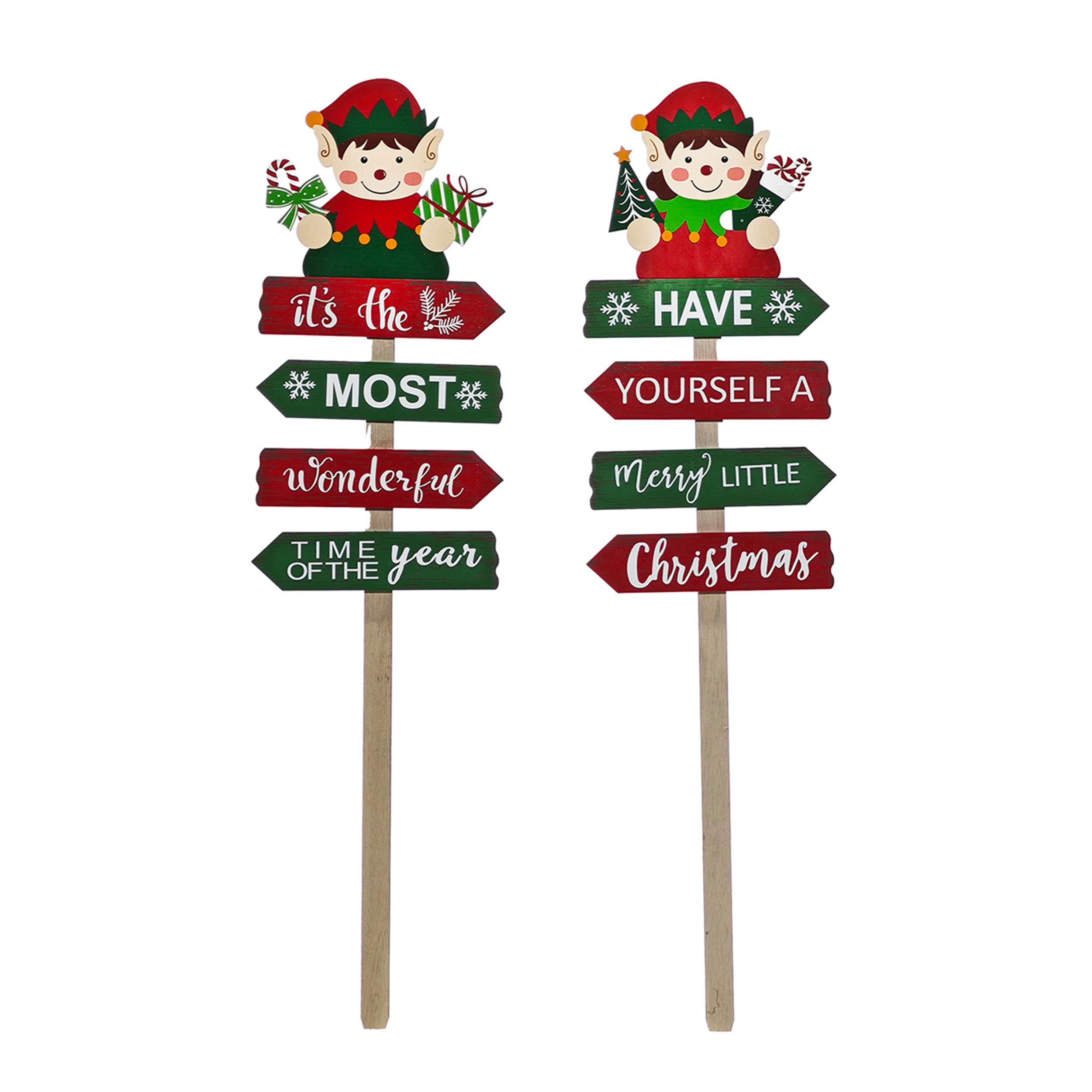 VESTIAMO CASA GRAN NATALE - Decorazione Natalizia con Elfo h75 cm