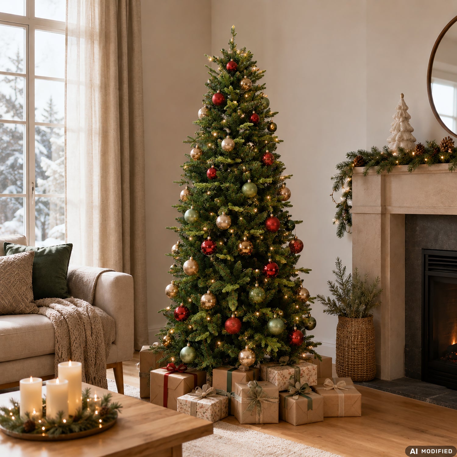 VESTIAMO CASA GRAN NATALE - Albero di Natale Artificiale Nevada - h210 cm diametro alla base 102 cm