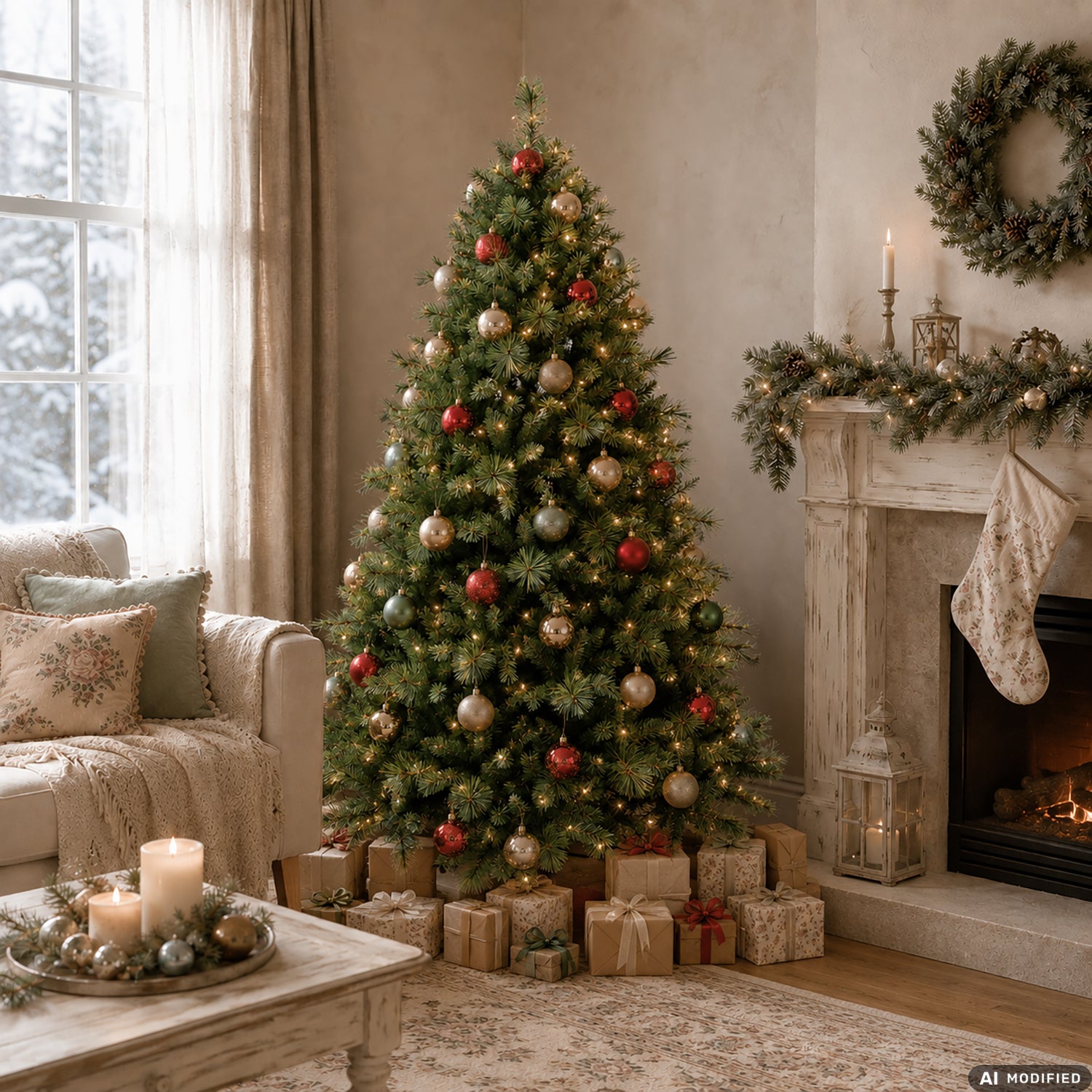 VESTIAMO CASA GRAN NATALE - Albero di Natale Artificiale Ortles - h210 cm diametro alla base 138 cm