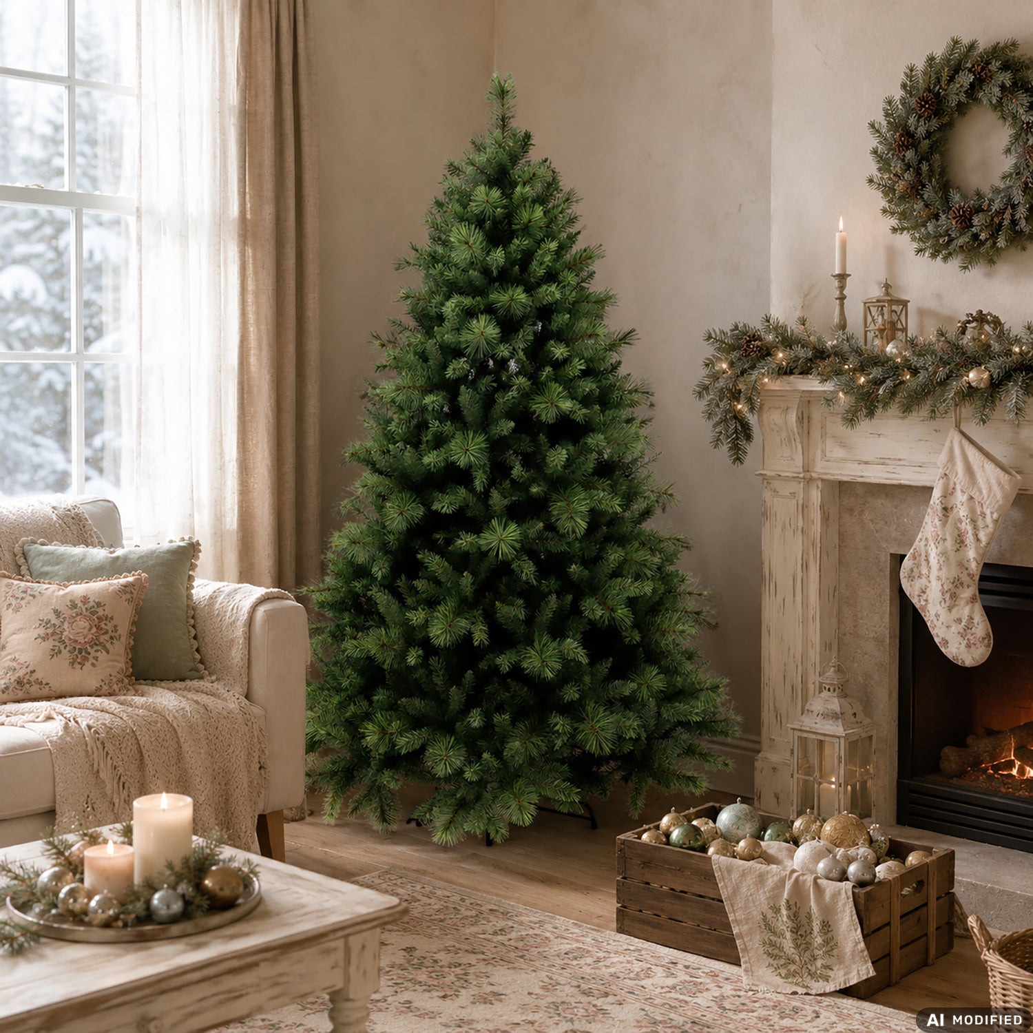VESTIAMO CASA GRAN NATALE - Albero di Natale Artificiale Ortles - h230 cm diametro alla base 148 cm
