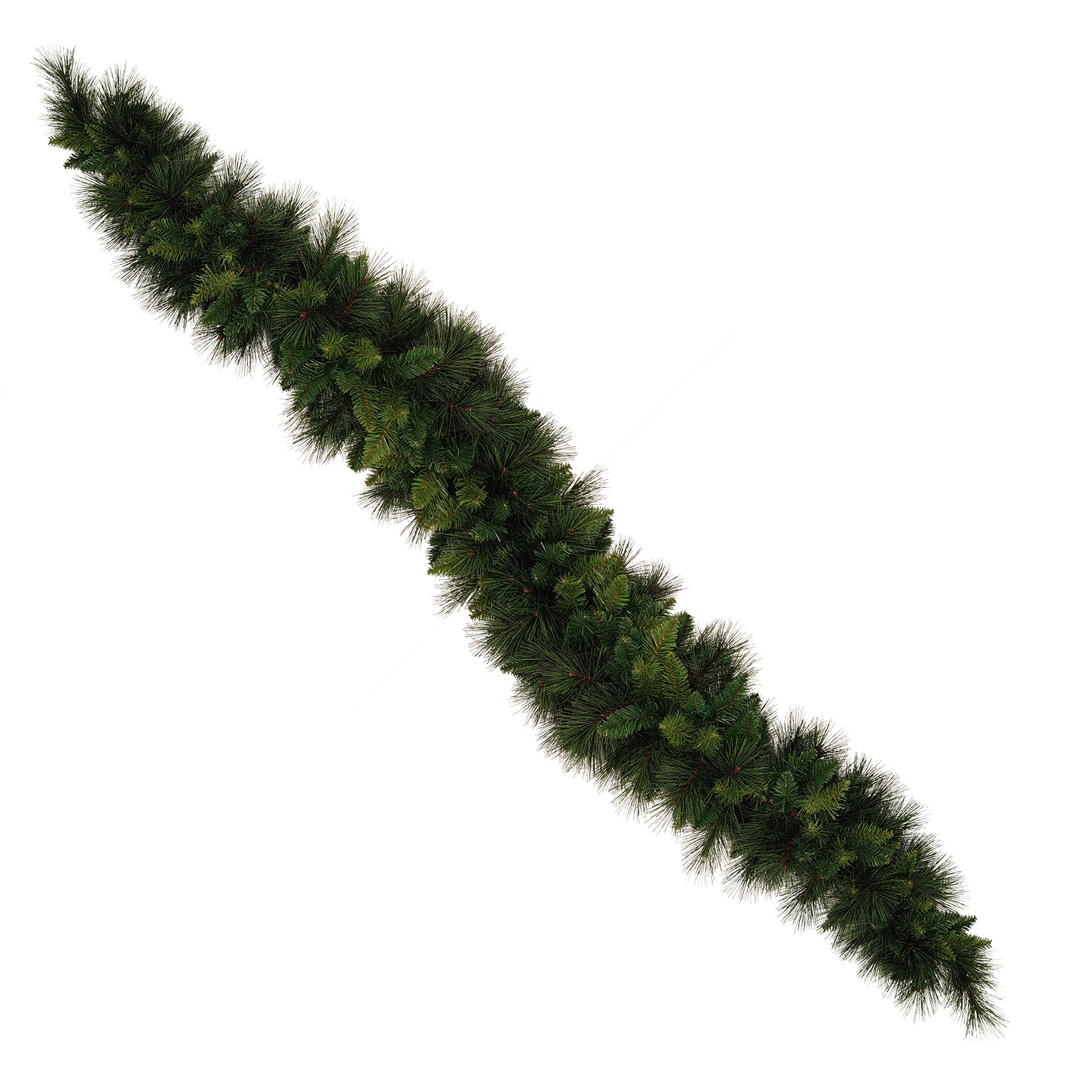 VESTIAMO CASA GRAN NATALE - Ghirlanda Natalizia Artificiale Effetto Pino Verde 230 rami - Lunghezza 180 cm