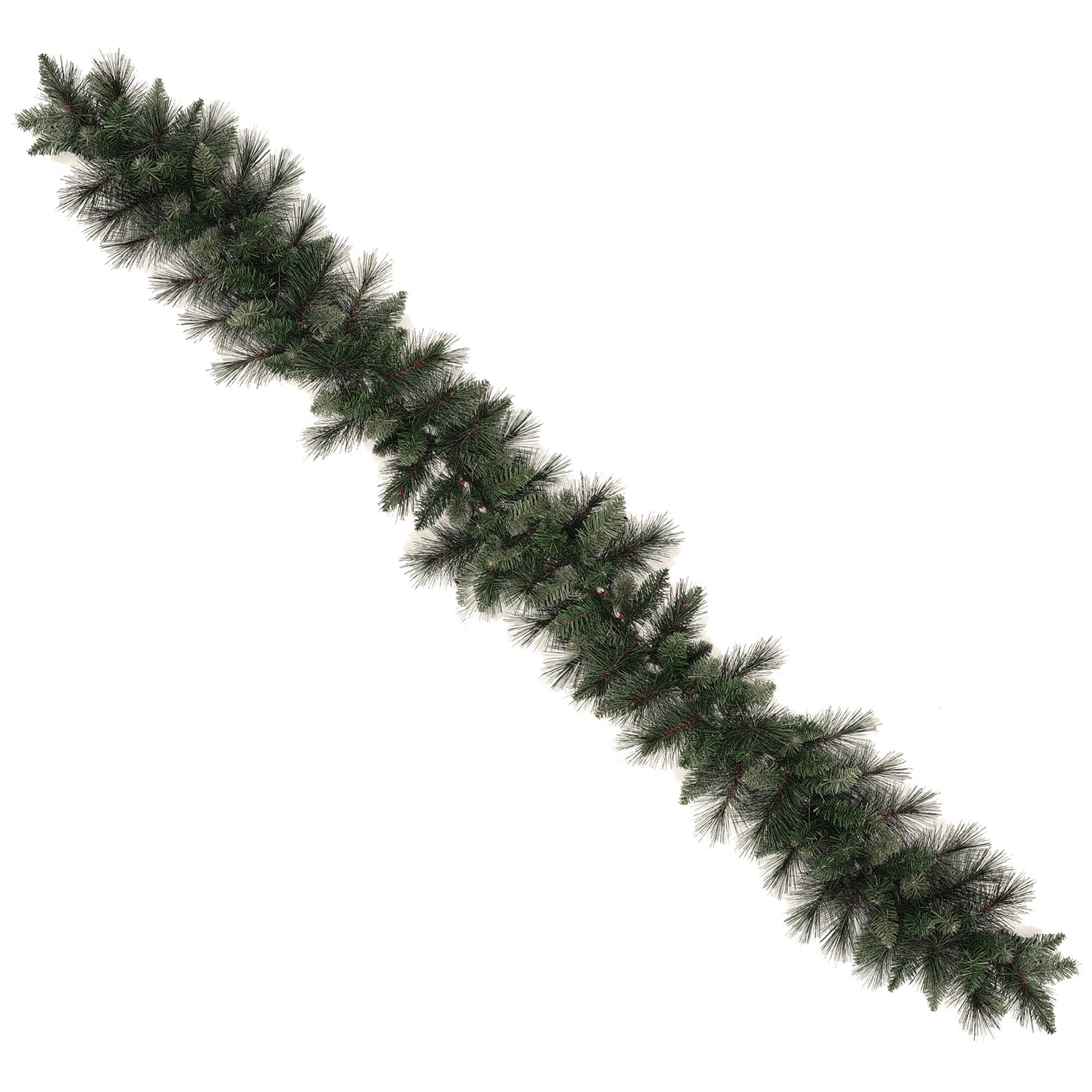 VESTIAMO CASA GRAN NATALE - Ghirlanda Natalizia Artificiale Effetto Pino Verde 180 rami Lunghezza 270 cm