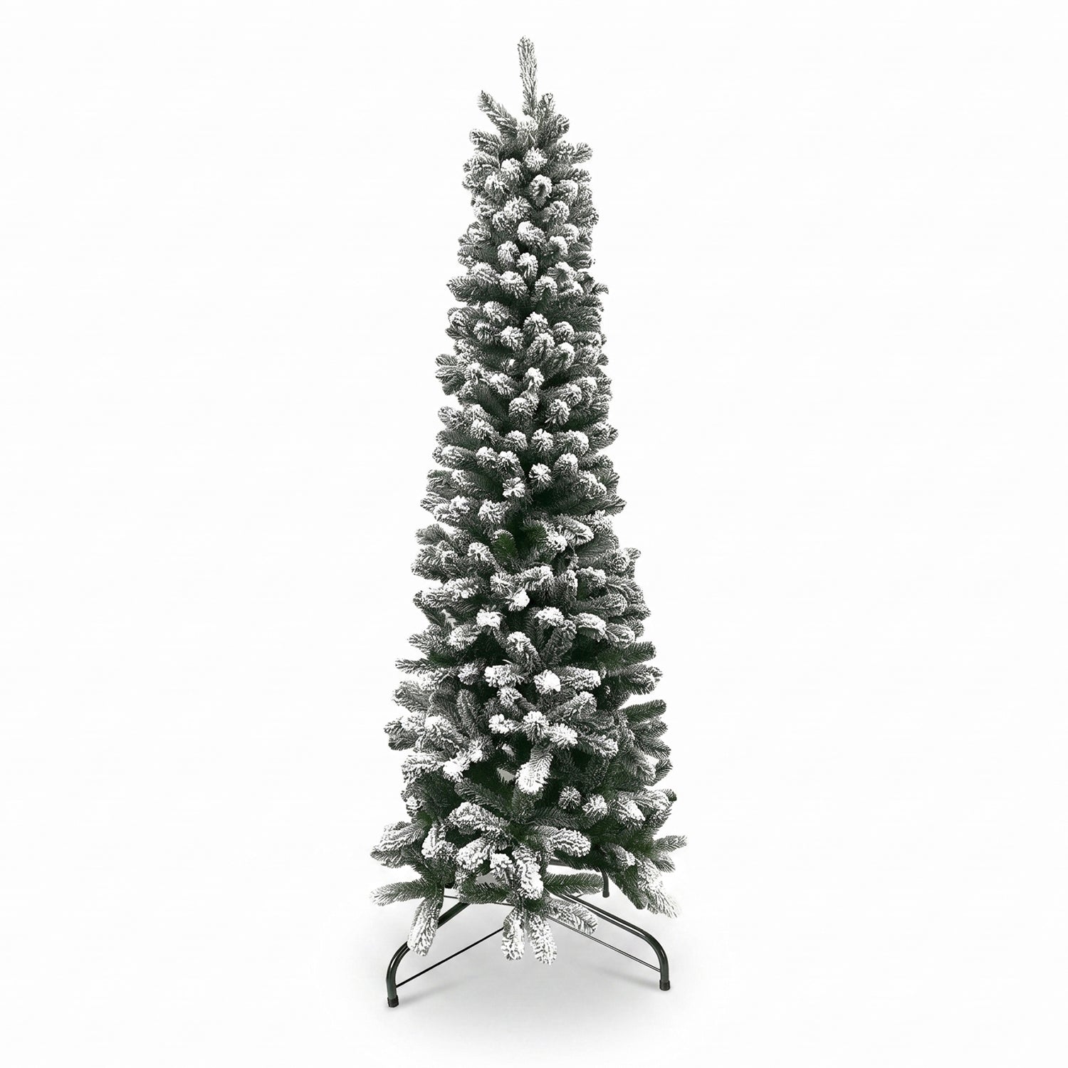 VESTIAMO CASA GRAN NATALE - Albero di Natale Artificiale Slim Aspen Innevato - h210 cm diametro alla base 76 cm