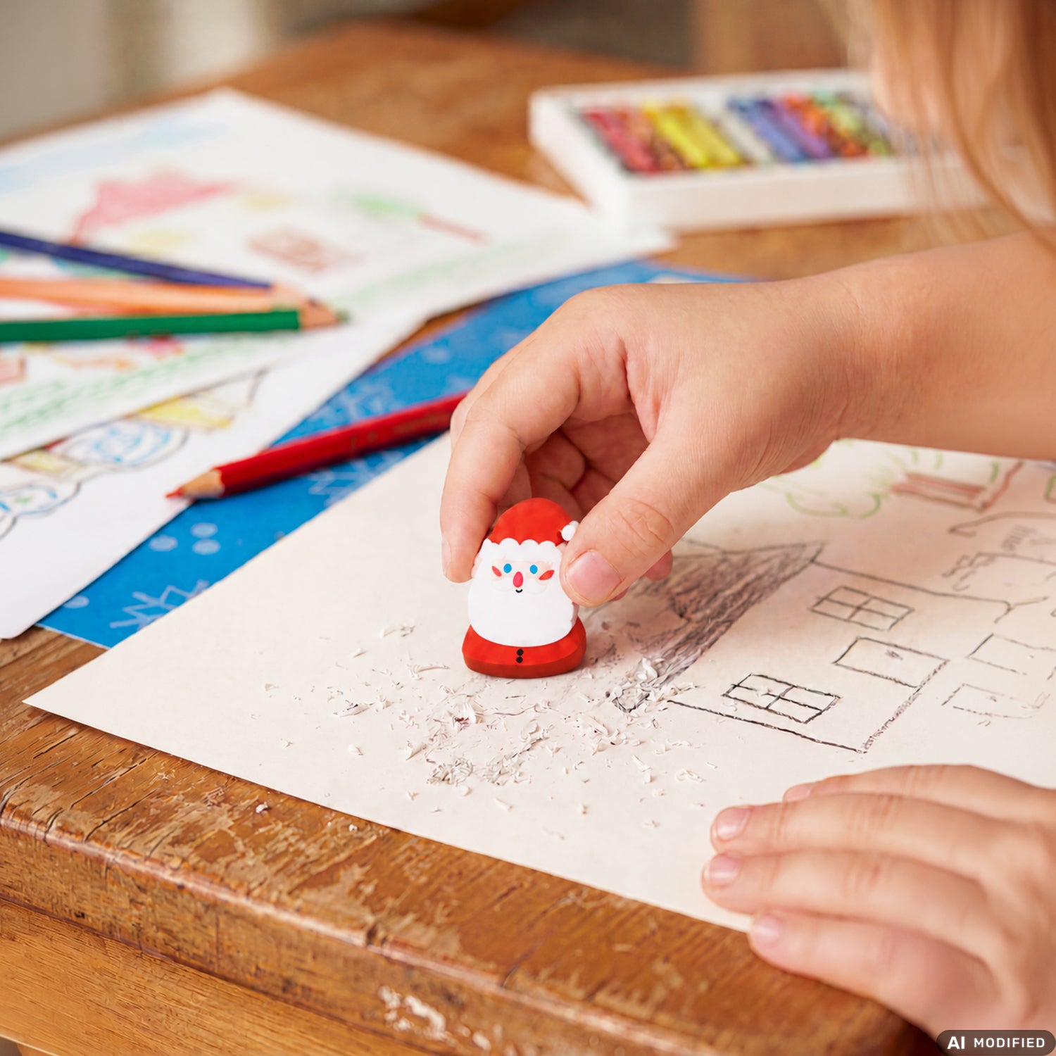 VESTIAMO CASA GRAN NATALE - Calendario dell’Avvento con 25 Gomme da Cancellare Natalizie Collezionabili