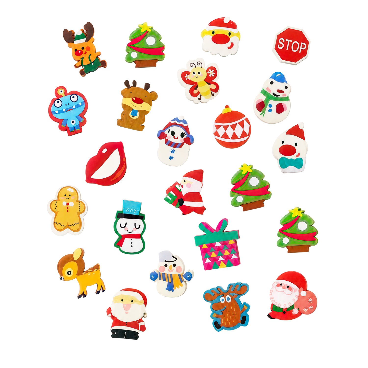 VESTIAMO CASA GRAN NATALE - Calendario dell’Avvento con 25 Gomme da Cancellare Natalizie Collezionabili