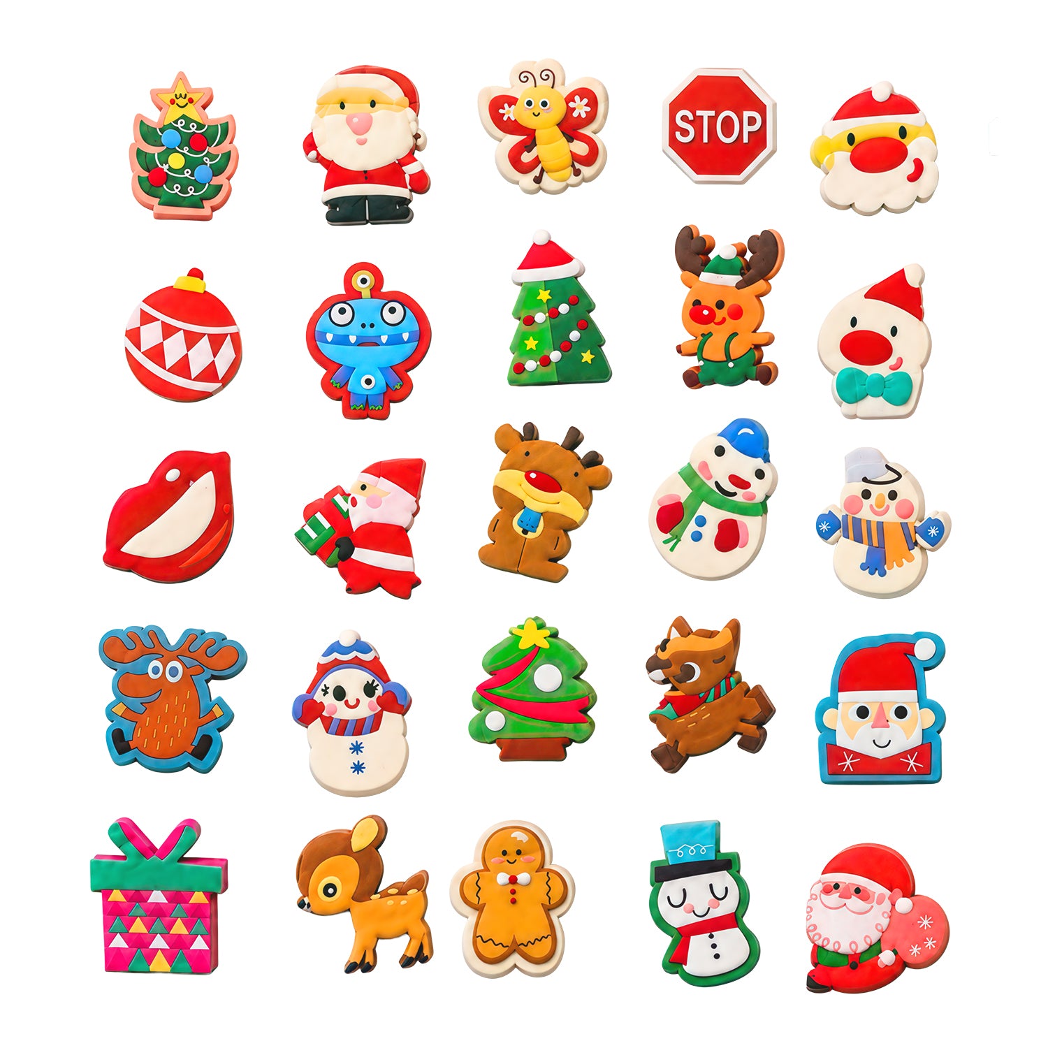 VESTIAMO CASA GRAN NATALE - Calendario dell’Avvento con 25 Gomme da Cancellare Natalizie Collezionabili