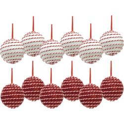 VESTIAMO CASA GRAN NATALE - Palle di Natale con Glitter diametro 8 cm - set 6 pezzi