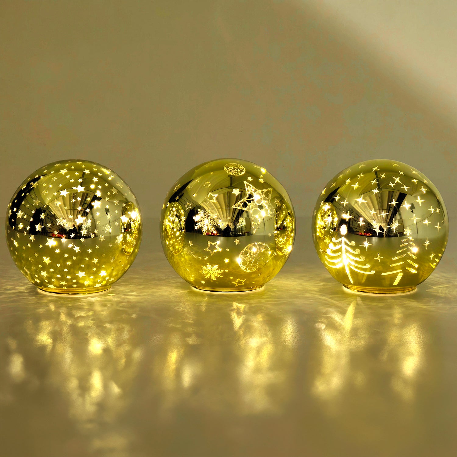 DICTROLUX - Sfera Luminosa LED in vetro Led Bianco Caldo diametro 15 cm