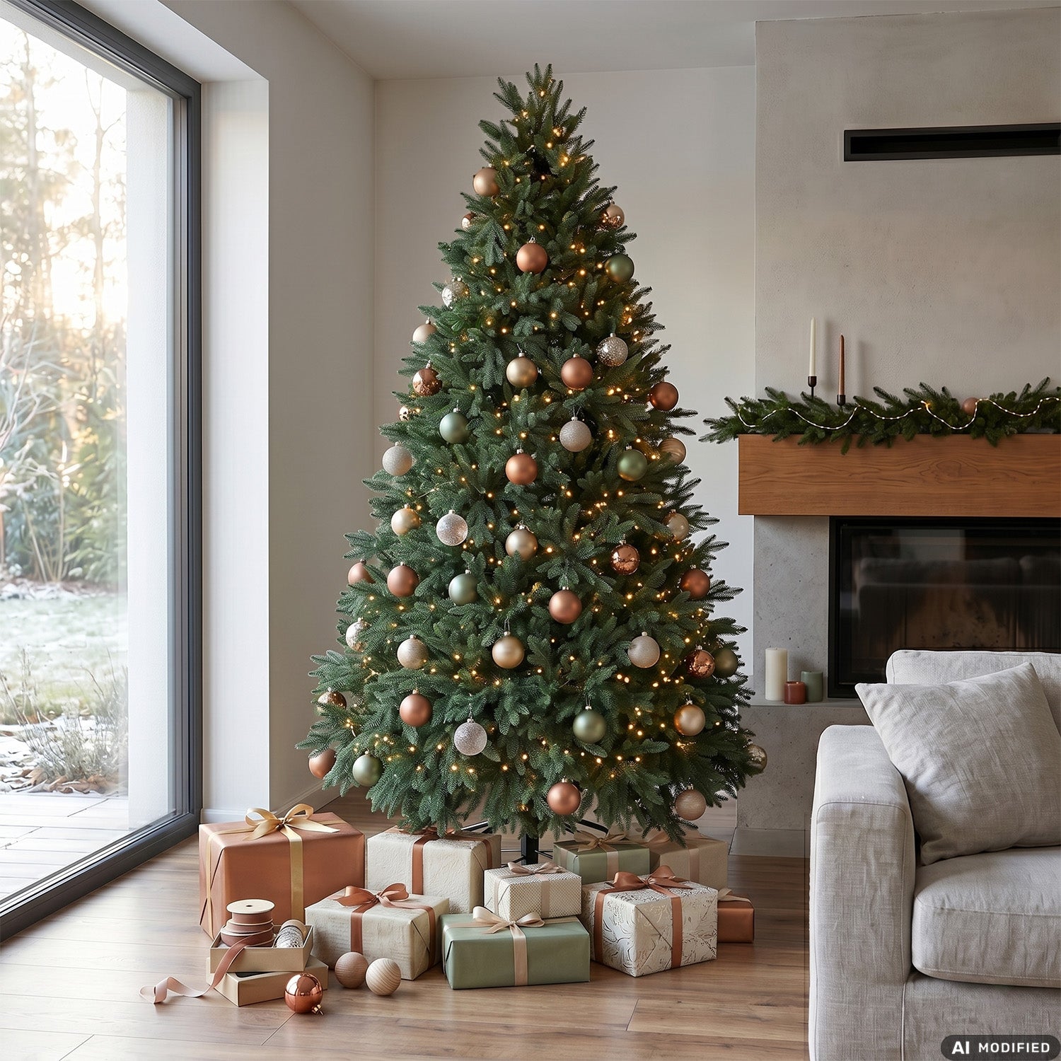 VESTIAMO CASA GRAN NATALE - Albero di Natale Artificiale Nordico in PE - h230 cm diametro alla base 140 cm