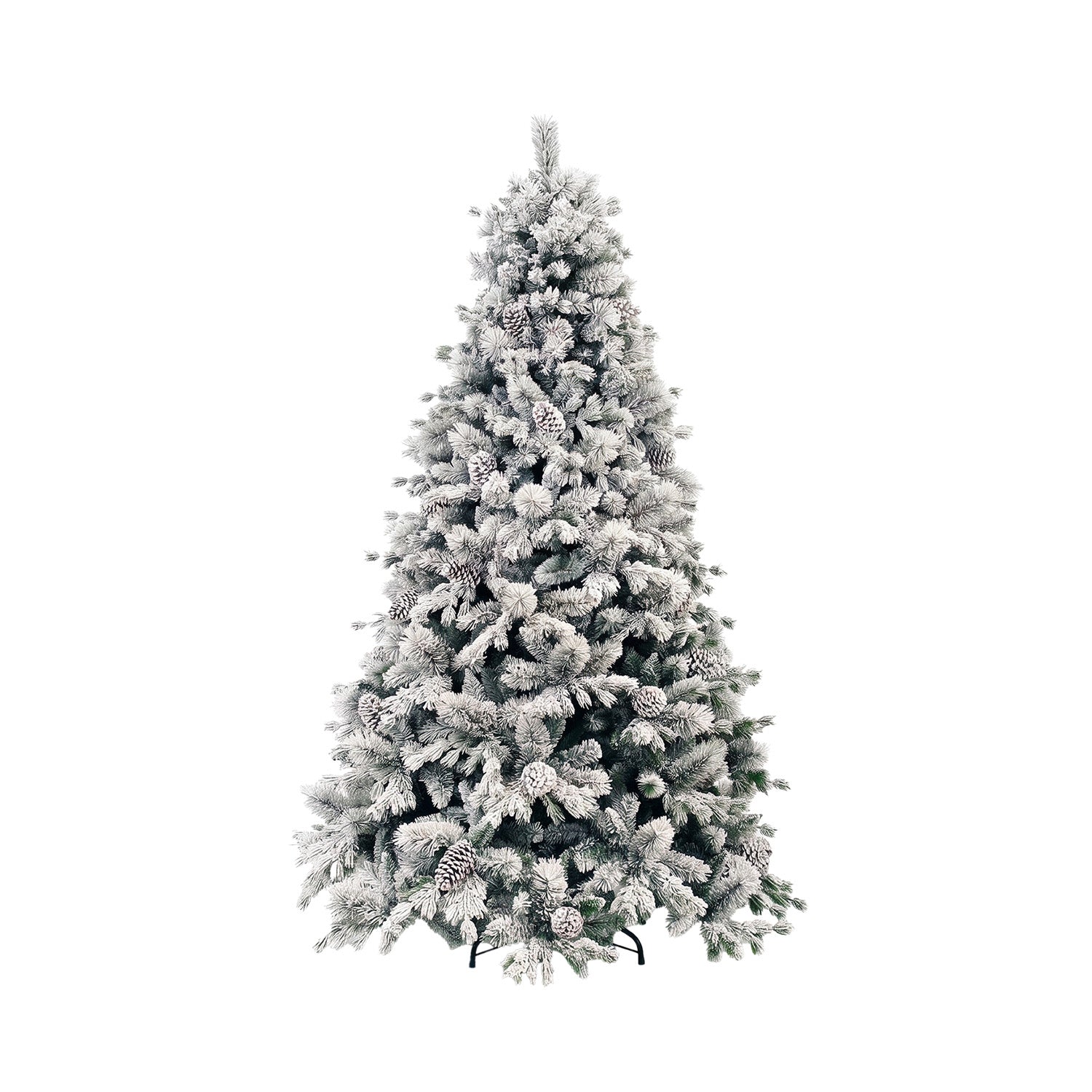 VESTIAMO CASA GRAN NATALE - Albero di Natale Artificiale Innevato Monte Pamir - h180 cm diametro alla base 129 cm