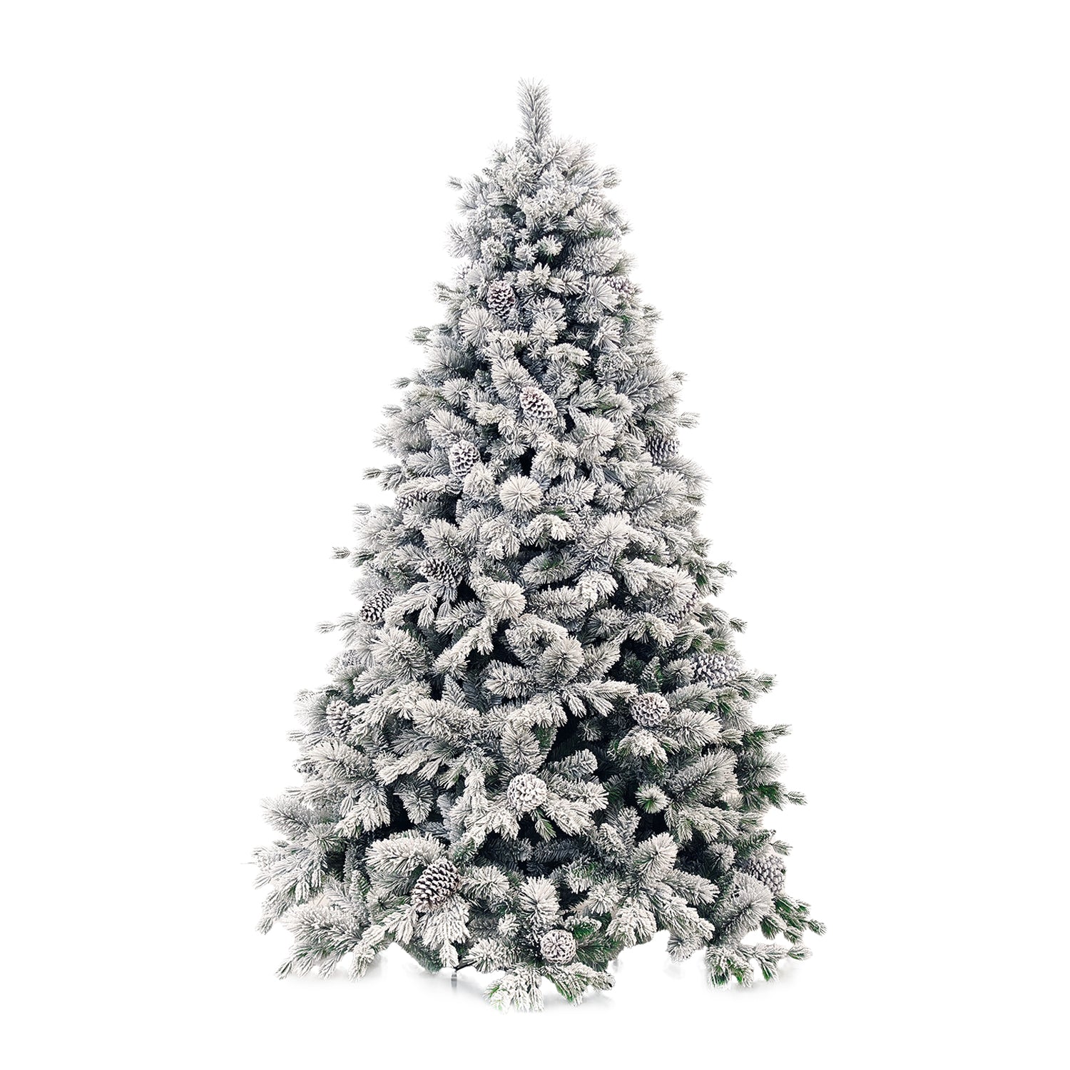 VESTIAMO CASA GRAN NATALE - Albero di Natale Innevato Monte Pamir - h210 cm diametro alla base 148 cm