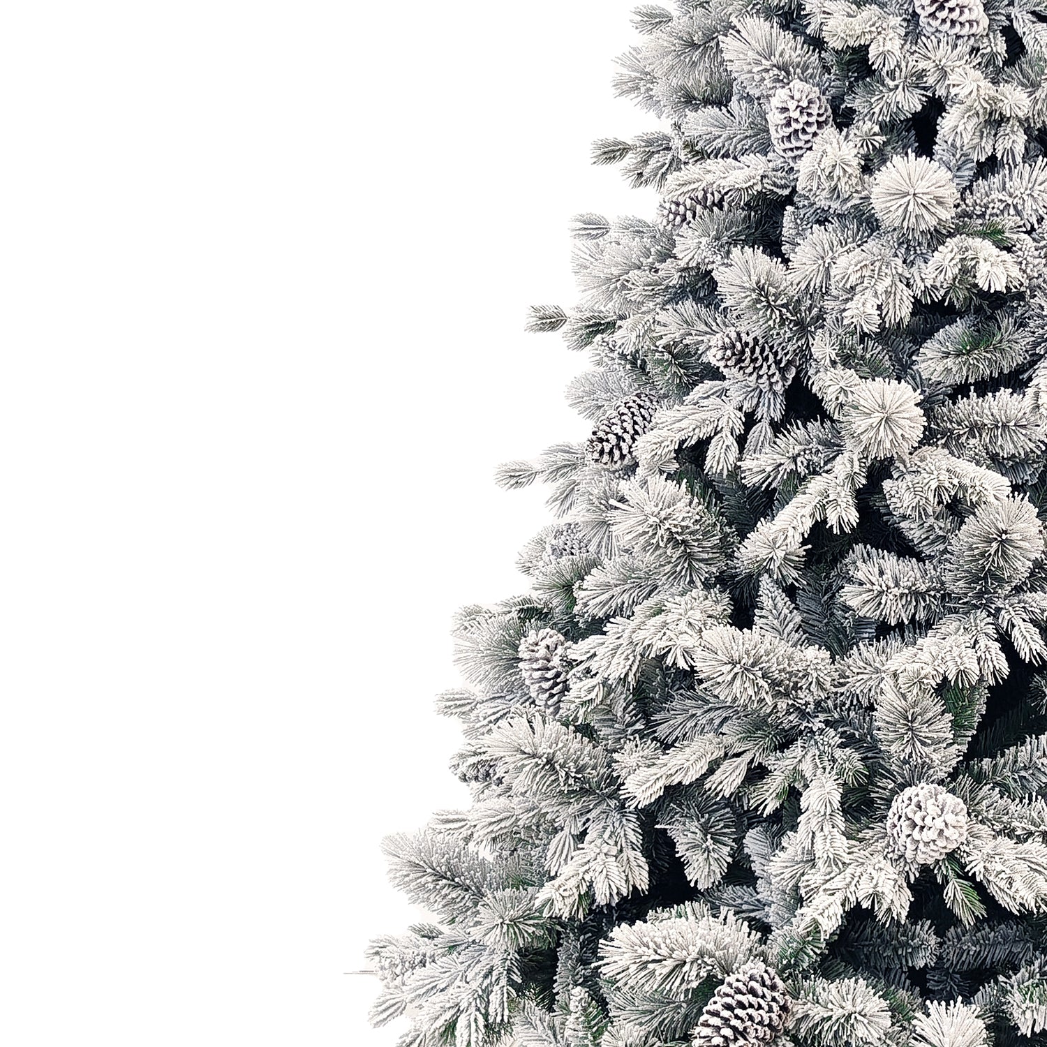 VESTIAMO CASA GRAN NATALE - Albero di Natale Innevato Monte Pamir - h210 cm diametro alla base 148 cm