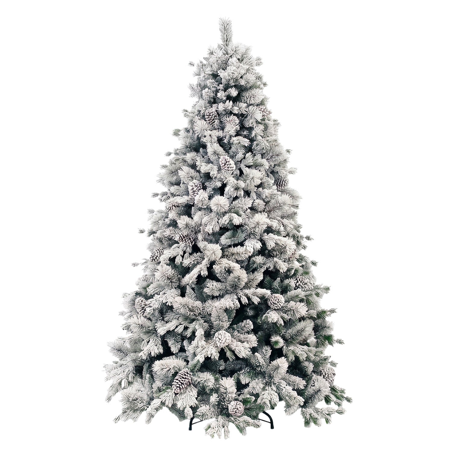 VESTIAMO CASA GRAN NATALE - Albero di Natale Artificiale Innevato Monte Pamir - h230 cm diametro alla base 156 cm