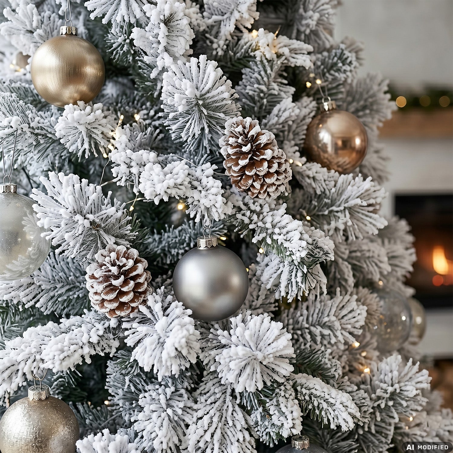 VESTIAMO CASA GRAN NATALE - Albero di Natale Artificiale Innevato Monte Pamir - h230 cm diametro alla base 156 cm
