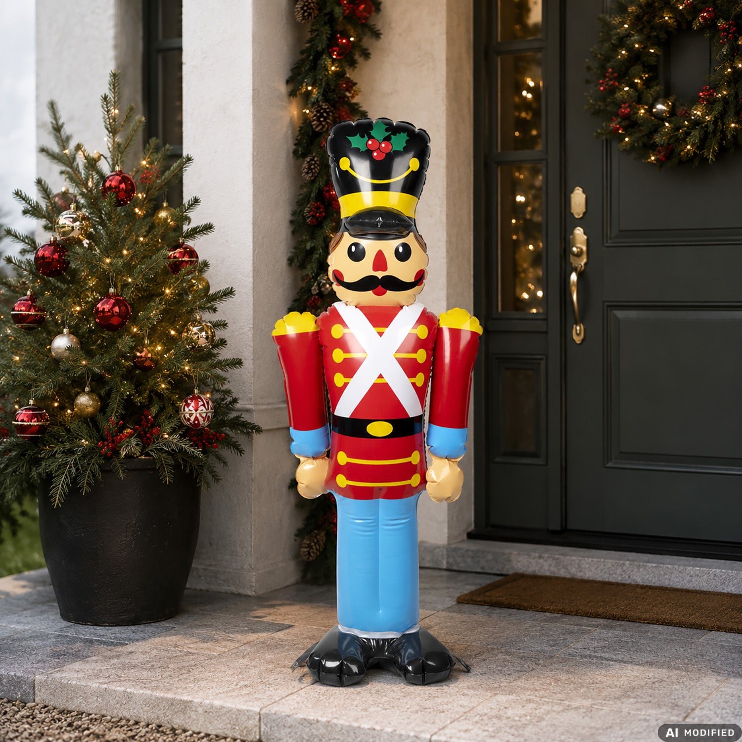 VESTIAMO CASA GRAN NATALE - Schiaccianoci Gonfiabile Natalizio h108 cm