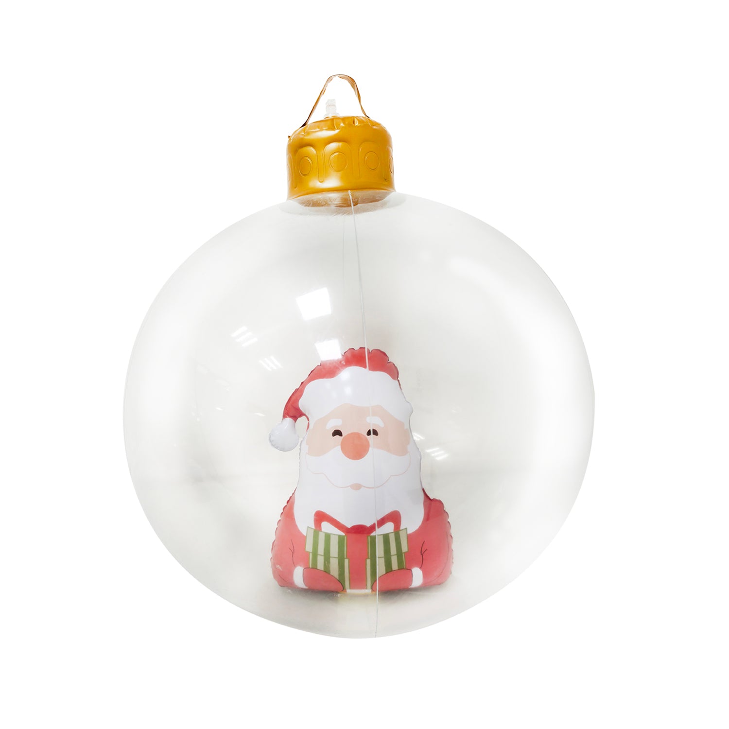 VESTIAMO CASA GRAN NATALE - Palla Natalizia Gonfiabile Babbo Natale diametro 50 cm