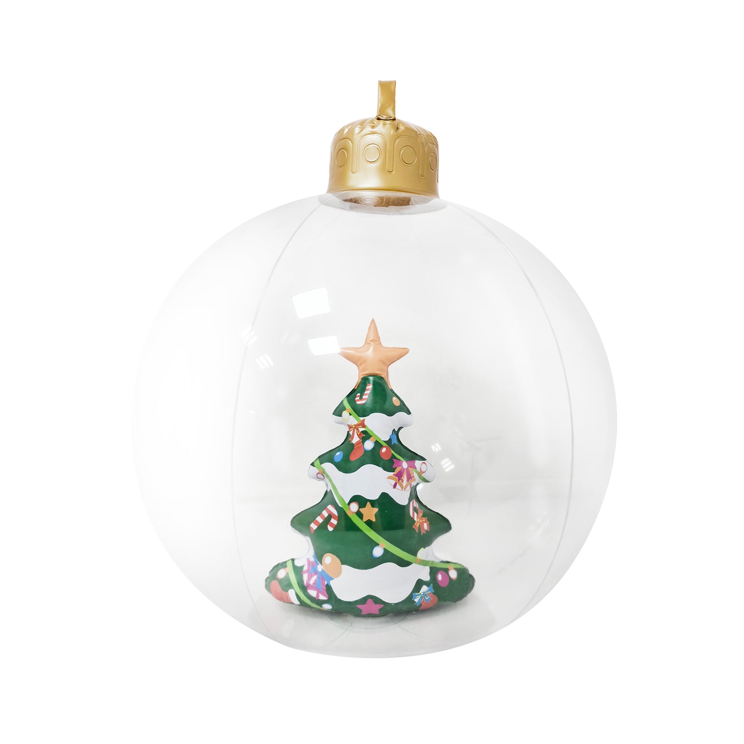 VESTIAMO CASA GRAN NATALE - Palla Natalizia Gonfiabile Albero di Natale diametro 50 cm