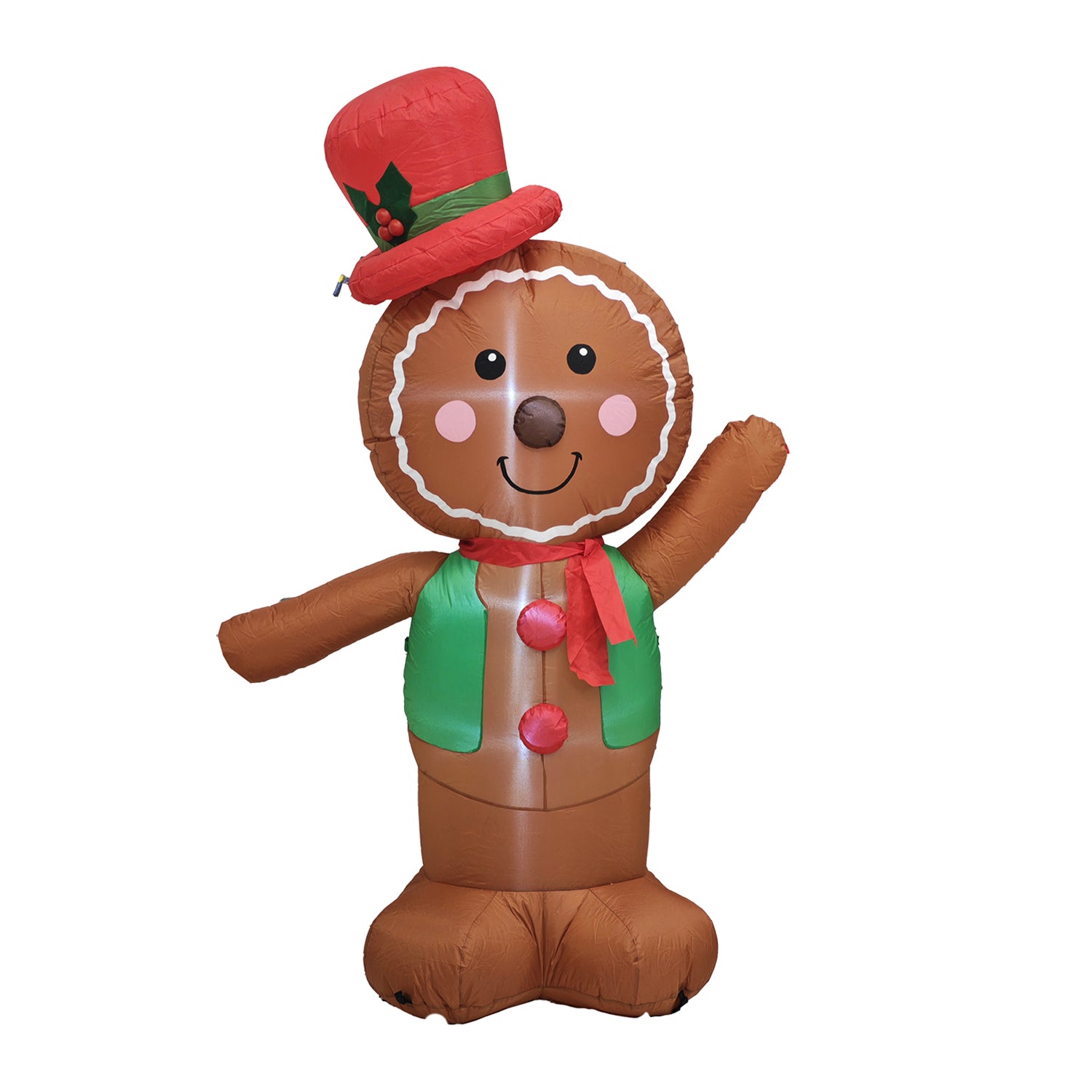 VESTIAMO CASA GRAN NATALE - Pan di Zenzero Gonfiabile Luminoso h180 cm