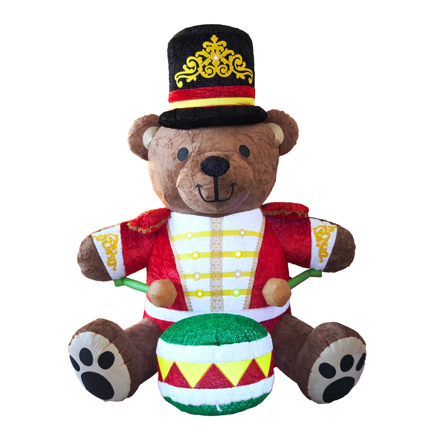 VESTIAMO CASA GRAN NATALE - Orso Natalizio Gonfiabile Luminoso h275 cm