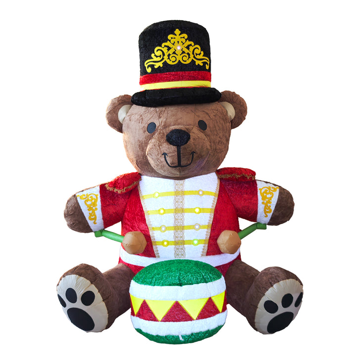 VESTIAMO CASA GRAN NATALE - Orso Natalizio Gonfiabile Luminoso h275 cm