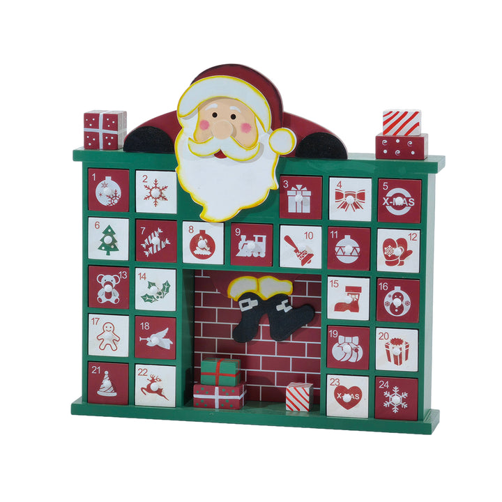 VESTIAMO CASA GRAN NATALE - Calendario dell'Avvento Camino h29 cm