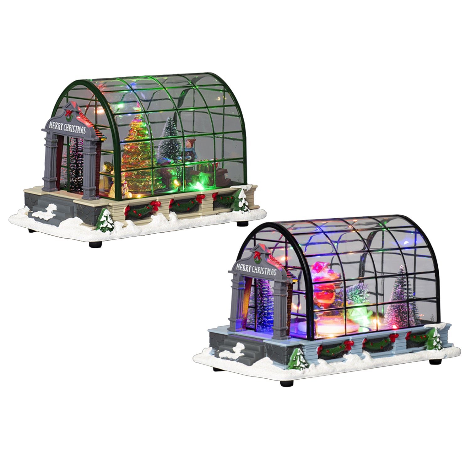 VESTIAMO CASA GRAN NATALE - Serra Natalizia con Movimento, LED e Musica h15 cm