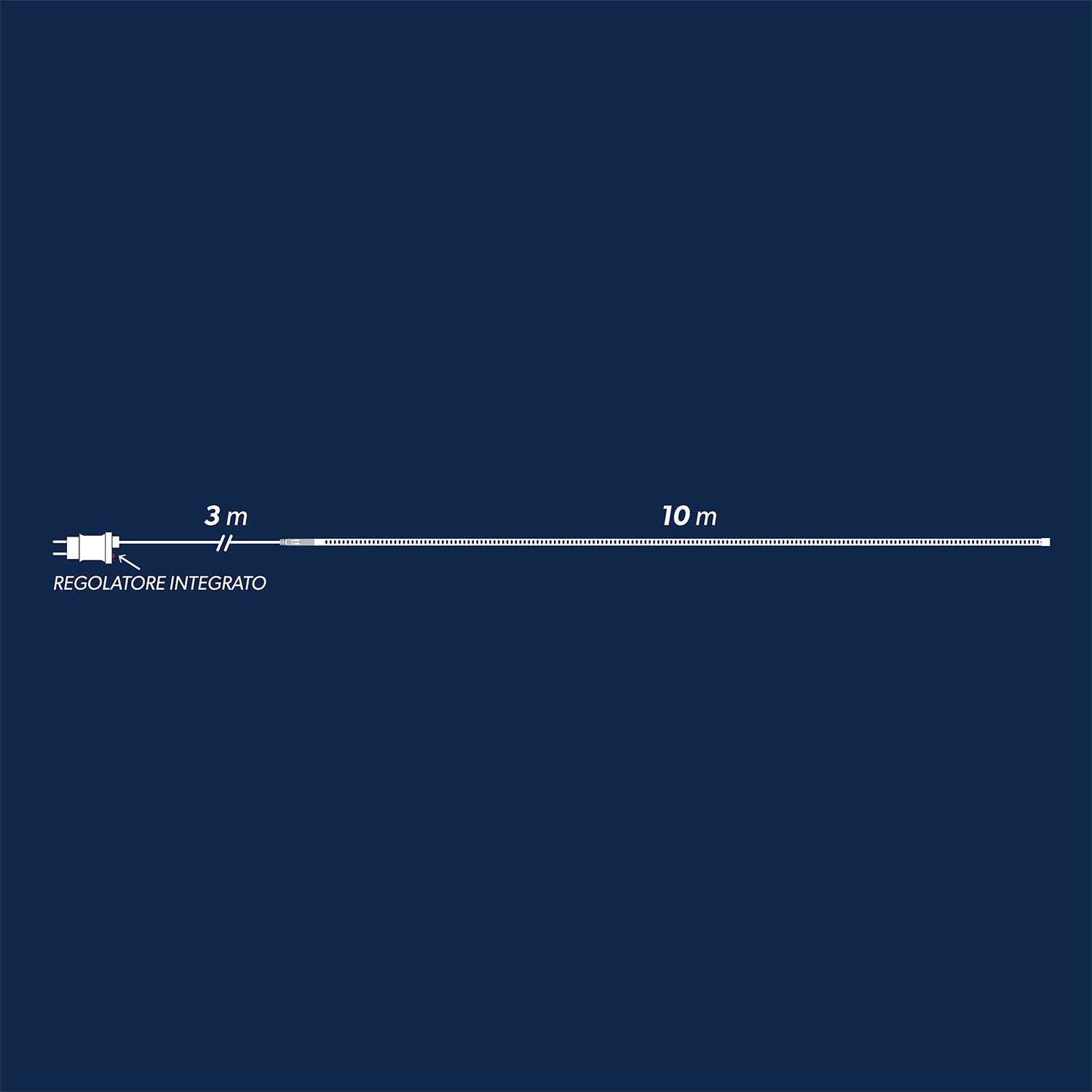 DICTROLUX - Tubo Luminoso 180 LED Bianco Freddo 10 metri
