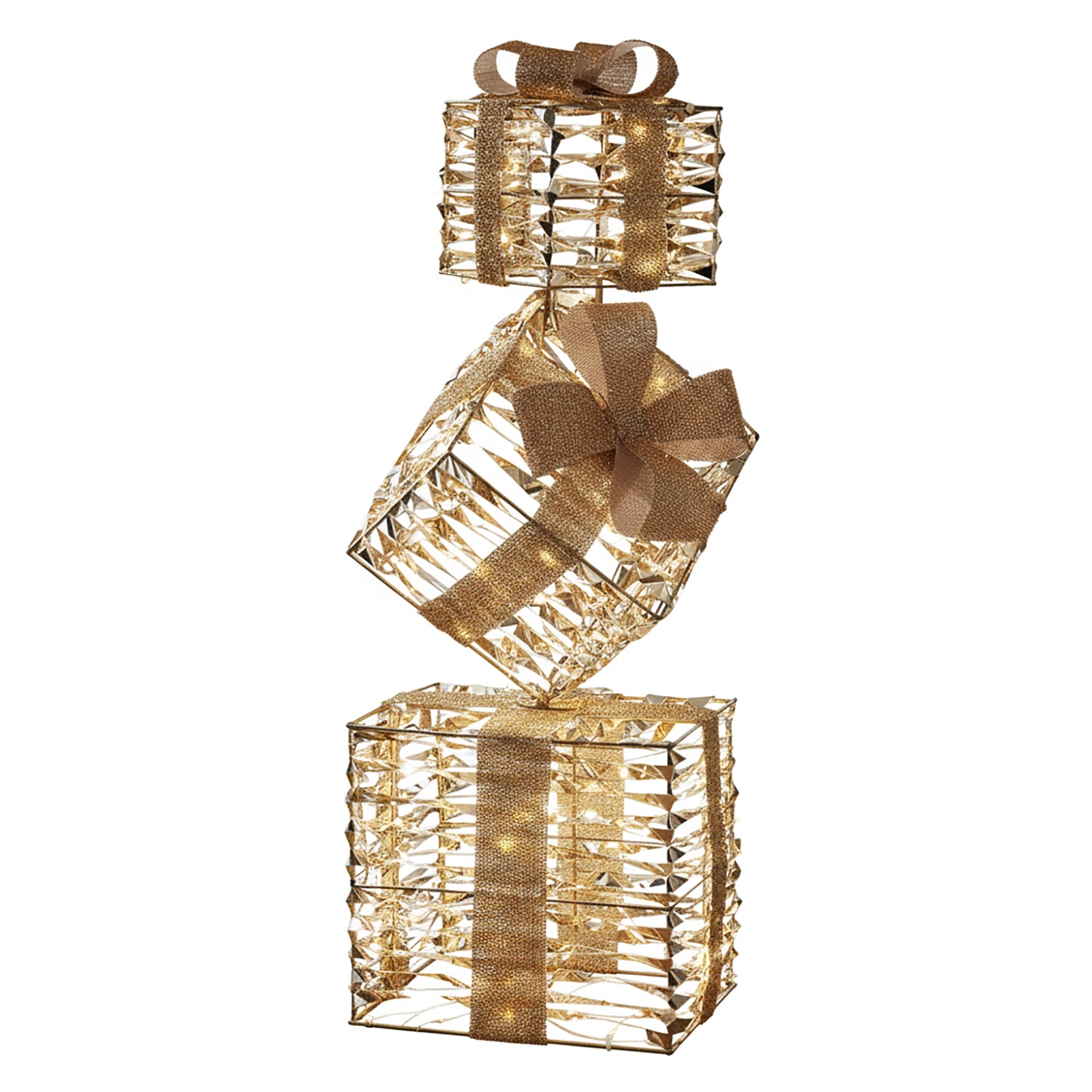 DICTROLUX - Pacchi Luminosi 350 LED Bianco Caldo - h76x25x25 cm