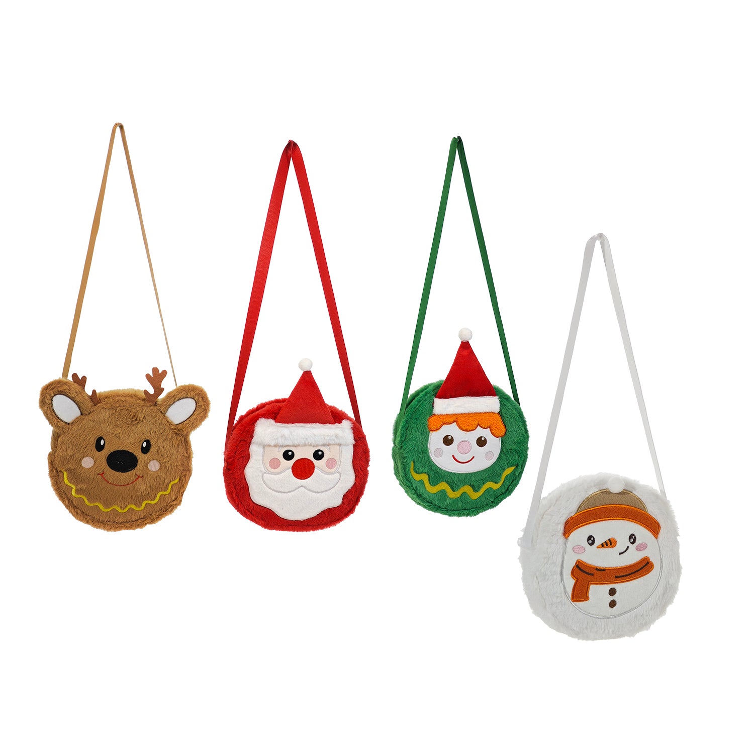 VESTIAMO CASA GRAN NATALE - Borsetta Peluche Natalizia Bambini Assortita