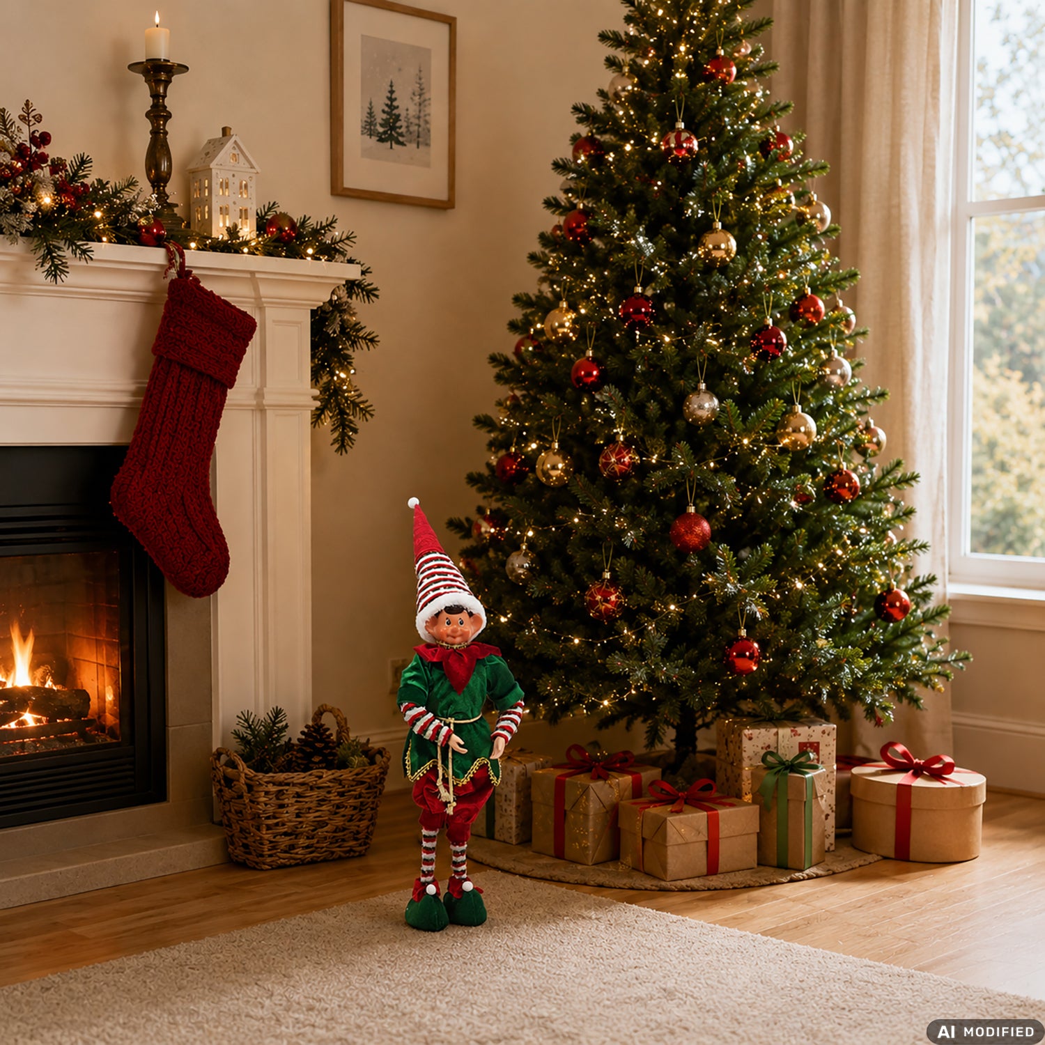 VESTIAMO CASA GRAN NATALE - Elfo Natalizio Decorativo h62 cm