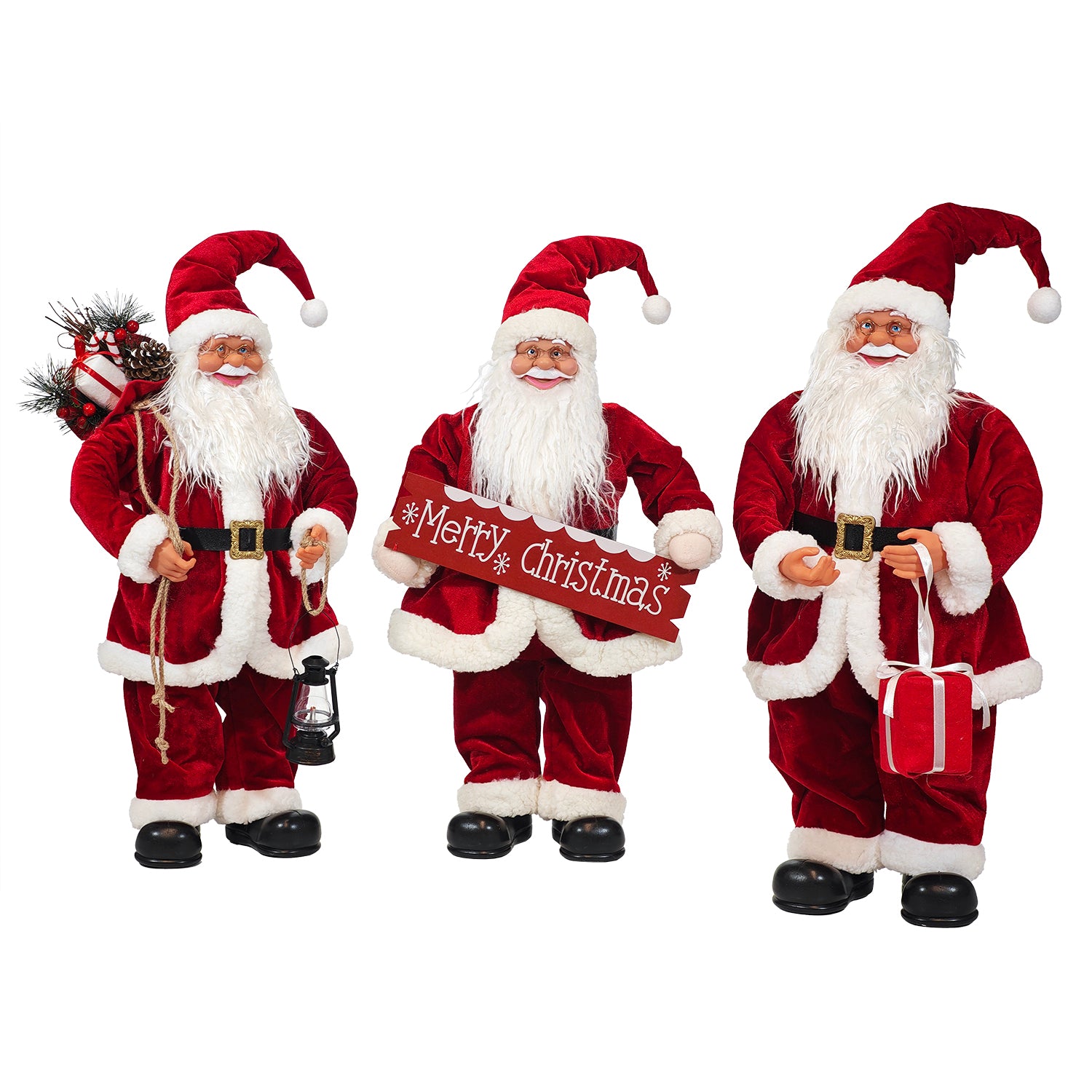 VESTIAMO CASA GRAN NATALE - Babbo Natale Decorativo Natalizio h75 cm