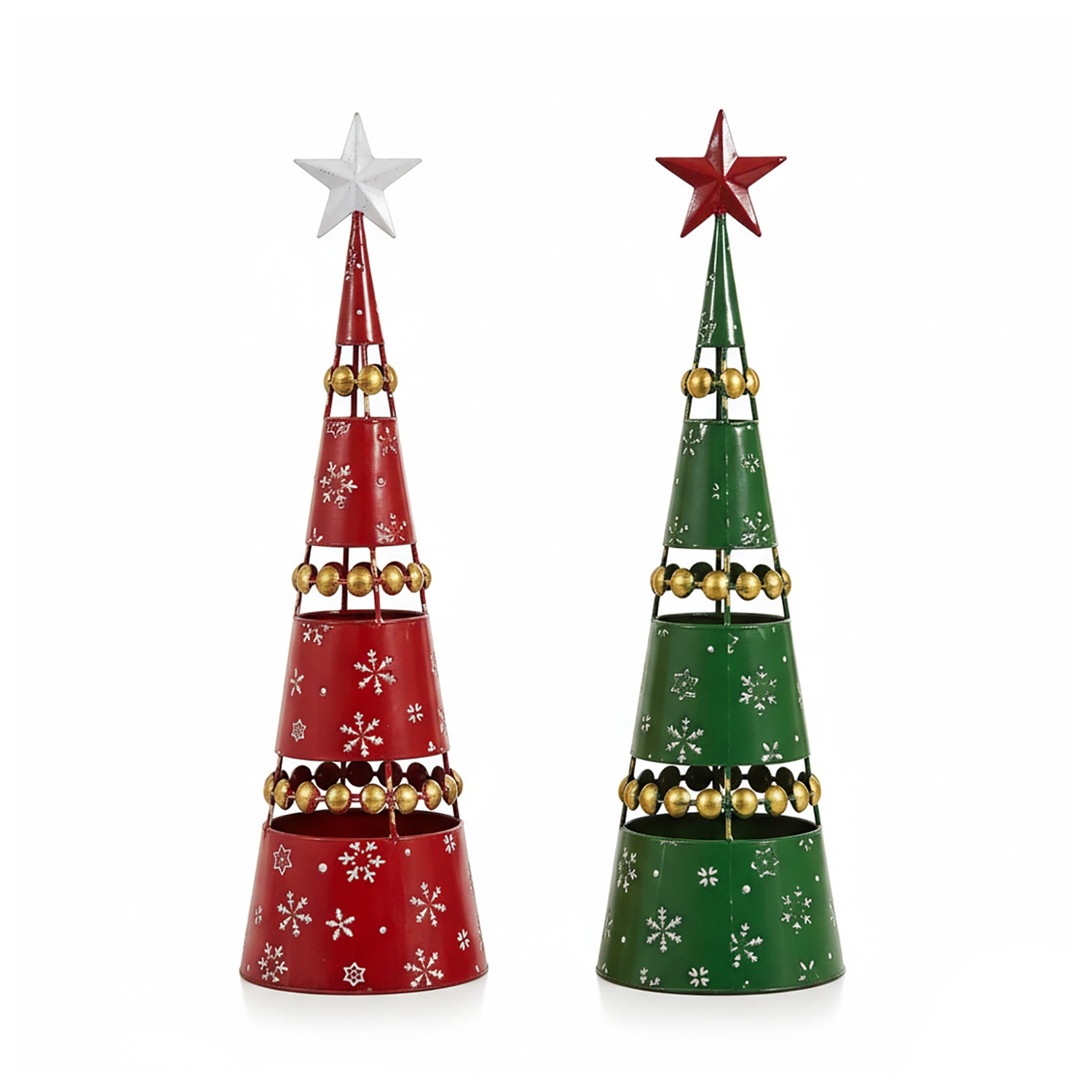 VESTIAMO CASA GRAN NATALE - Albero di Natale Decorativo in Metallo h48 cm
