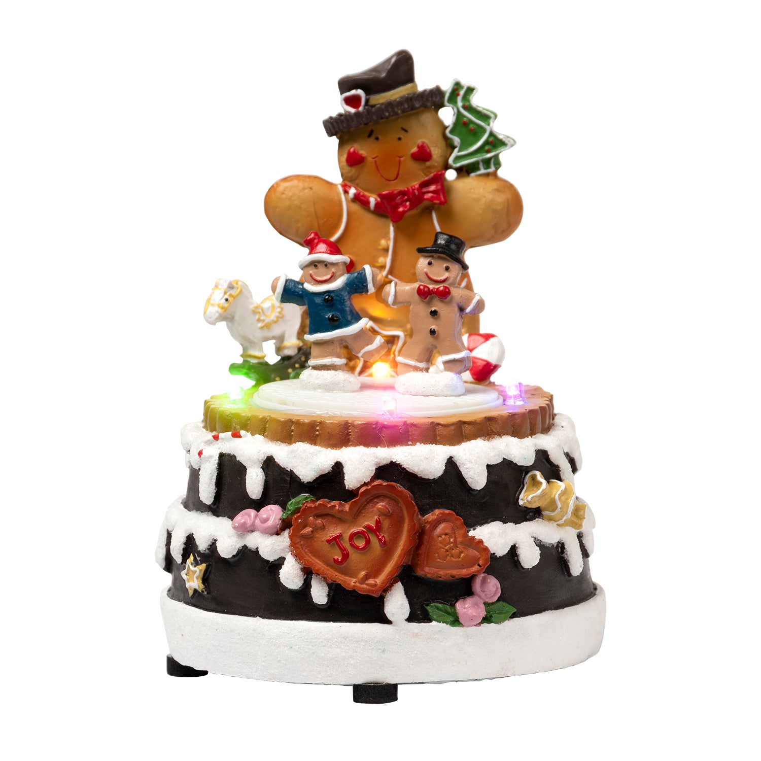 VESTIAMO CASA GRAN NATALE - La Magica Pista di Ghiaccio - h17,5 cm diametro 14 cm