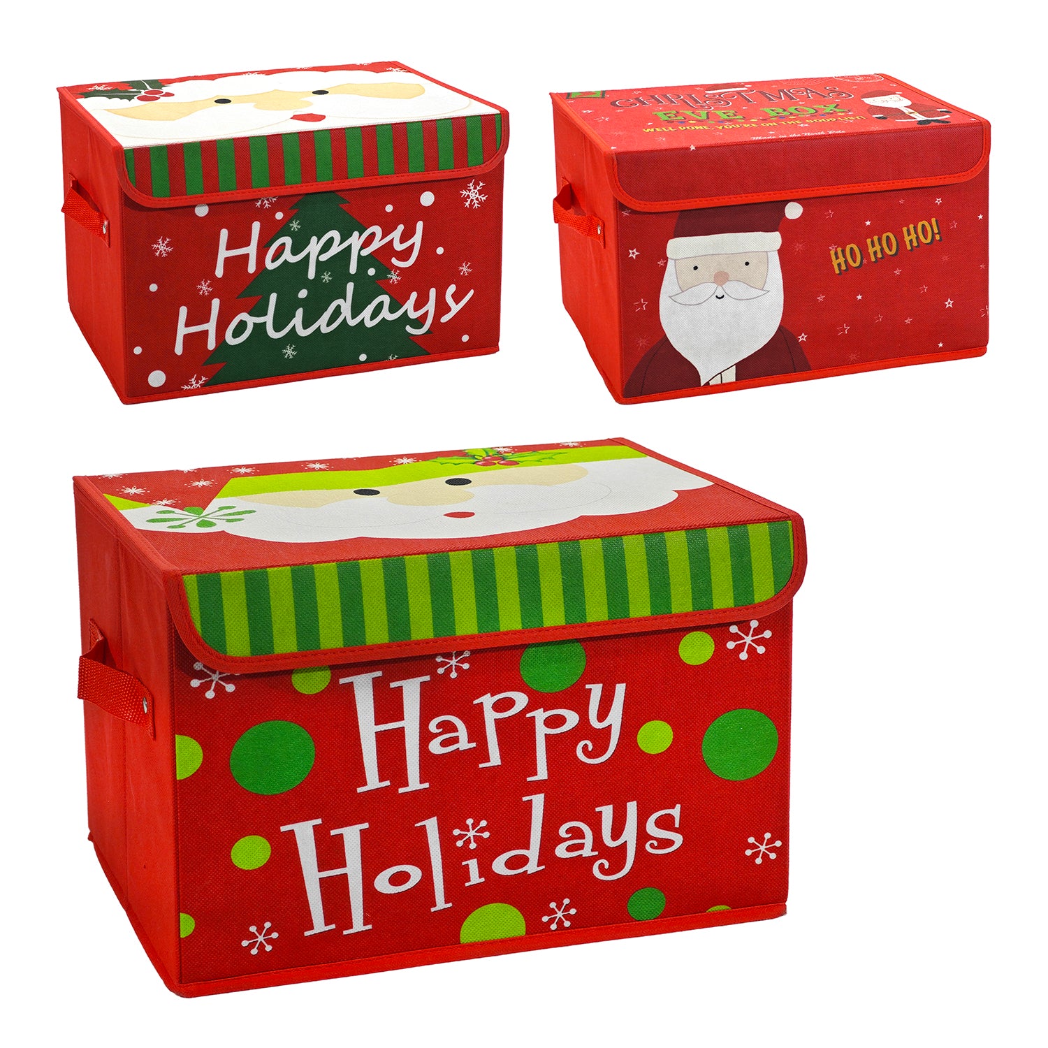 VESTIAMO CASA GRAN NATALE - Scatola Salvaspazio Natalizia - h25x40x27 cm