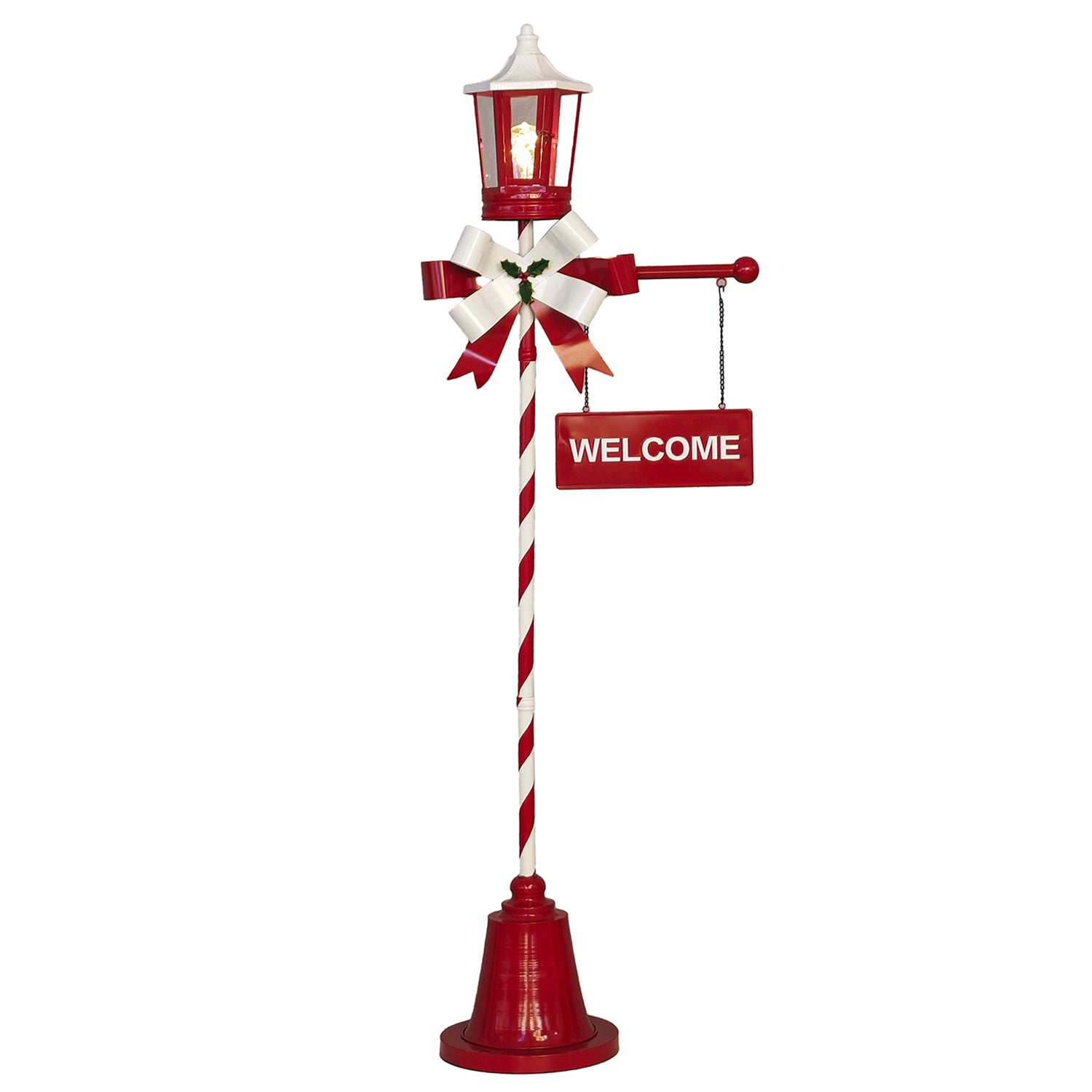 VESTIAMO CASA GRAN NATALE - Lampione Natalizio Luminoso Bianco Caldo h183 cm