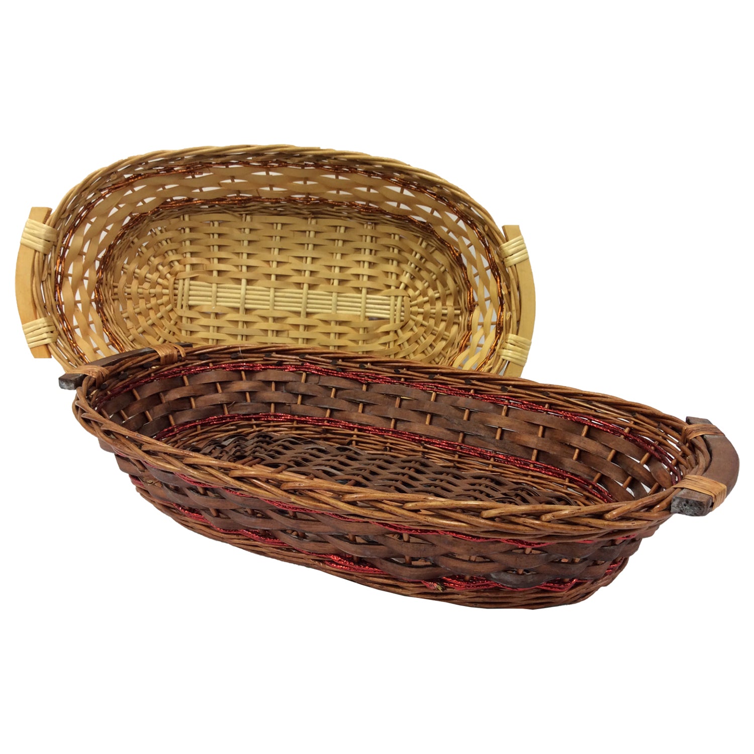VESTIAMO CASA - Cesta con Manici in Salice e Corda 65x40 cm