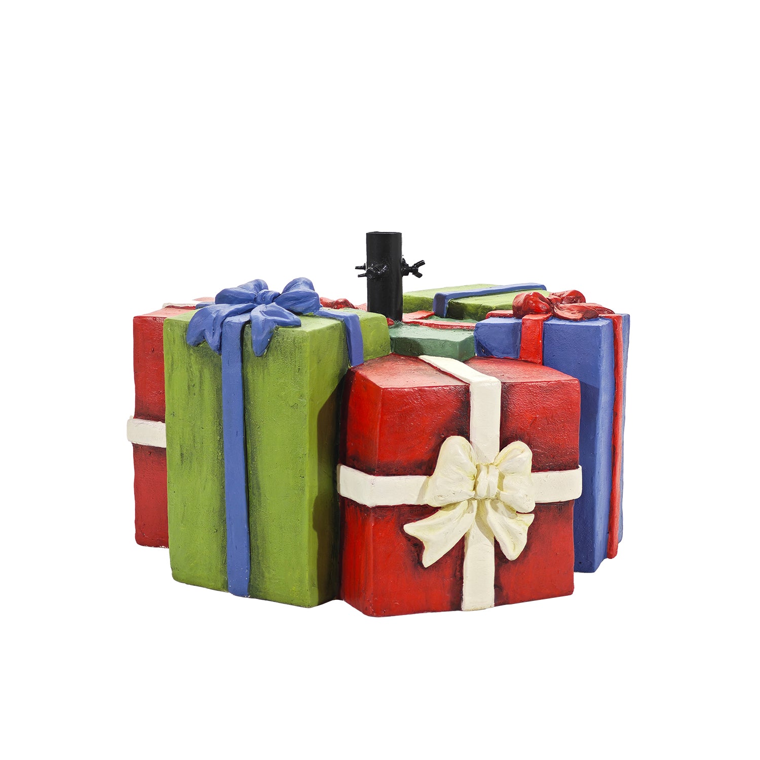 VESTIAMO CASA GRAN NATALE - Base Albero Natale Pacchi Regalo Decorativa h26x52x51 cm