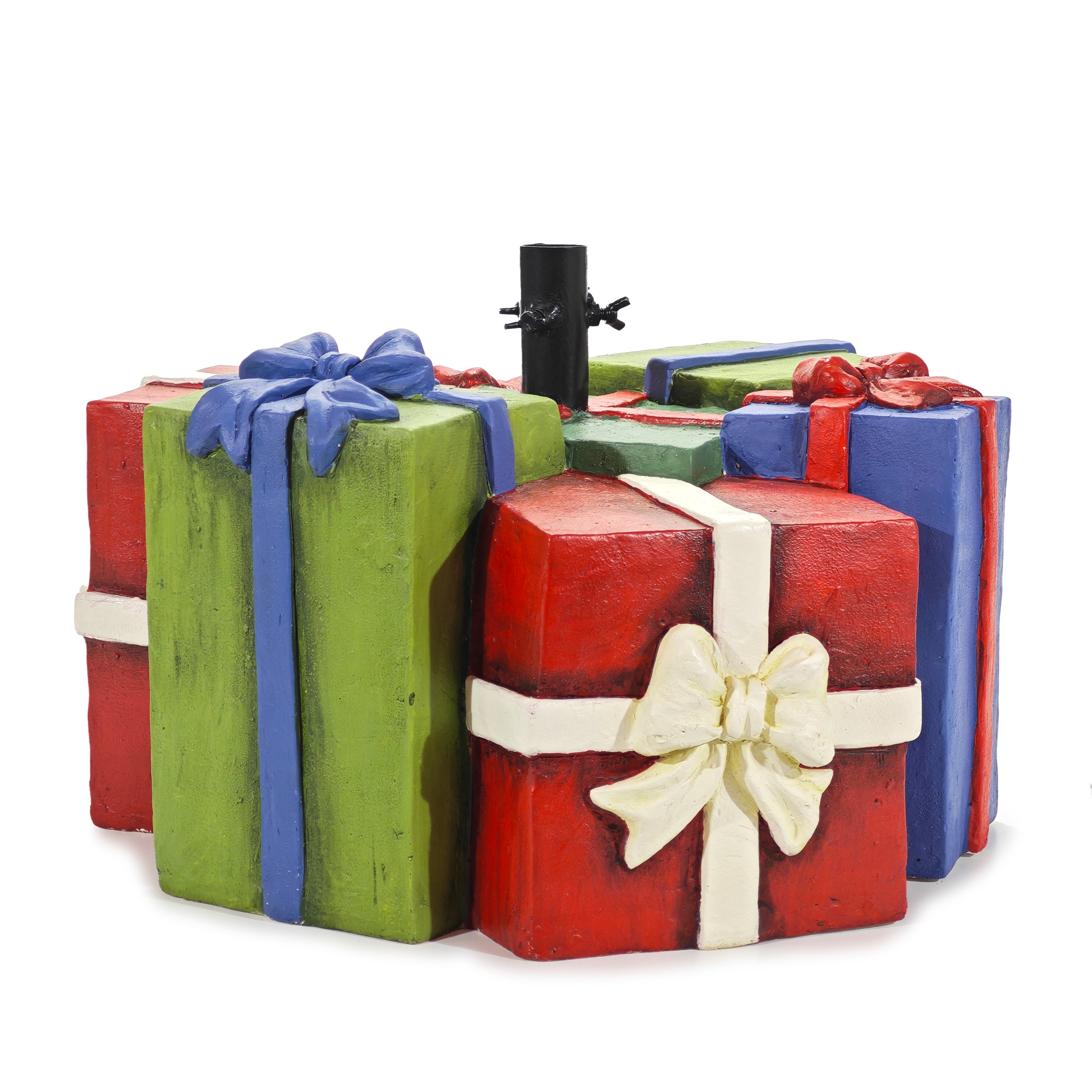 VESTIAMO CASA GRAN NATALE - Base Albero Pacchi di Natale h26x52x51 cm