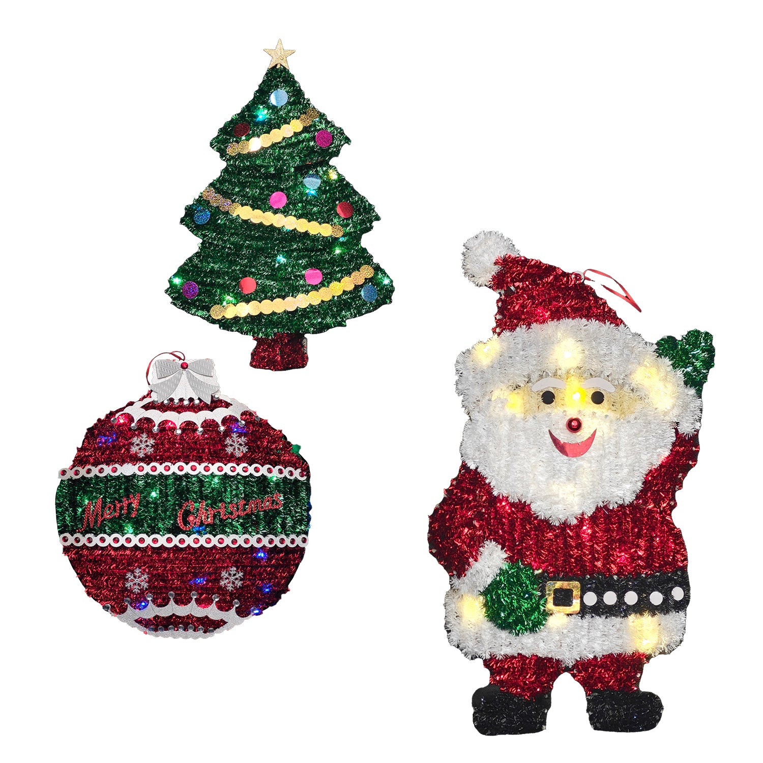 DICTROLUX - Decorazione Natalizia Luminosa 20 LED h60 cm