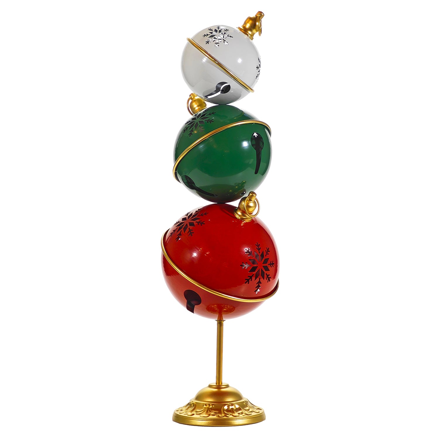 VESTIAMO CASA GRAN NATALE - Decorazione Natalizia Torre Campanelle h80 cm