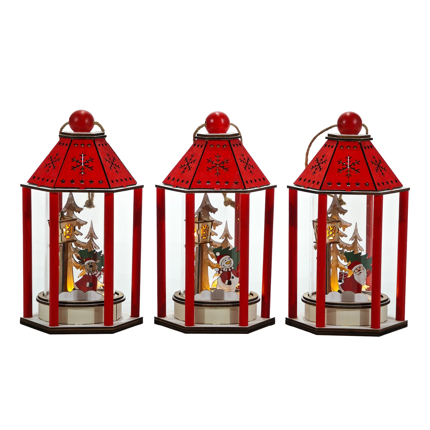 VESTIAMO CASA GRAN NATALE - Lanterna Natalizia Luminosa h24 cm