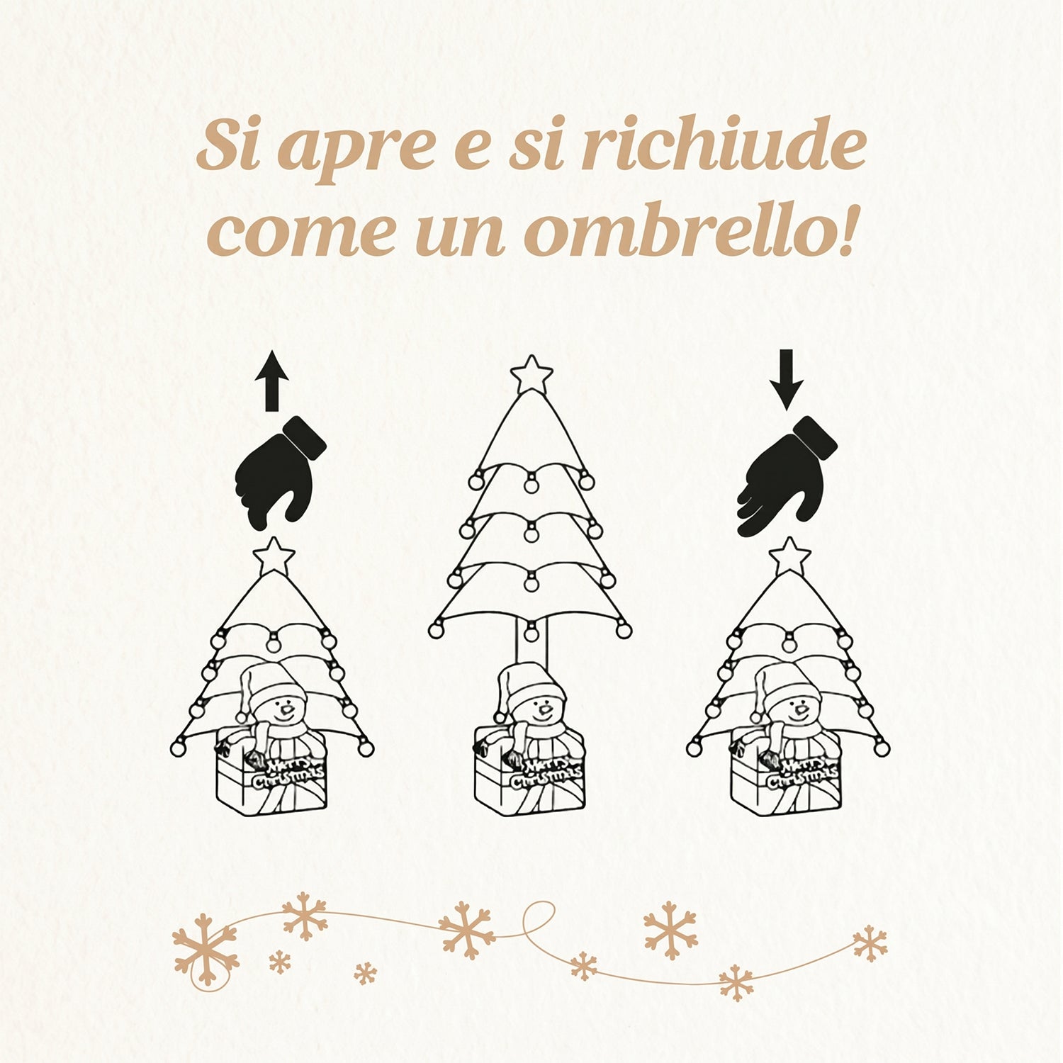 VESTIAMO CASA GRAN NATALE - Decorazione Natalizia Albero con Personaggi h98 cm