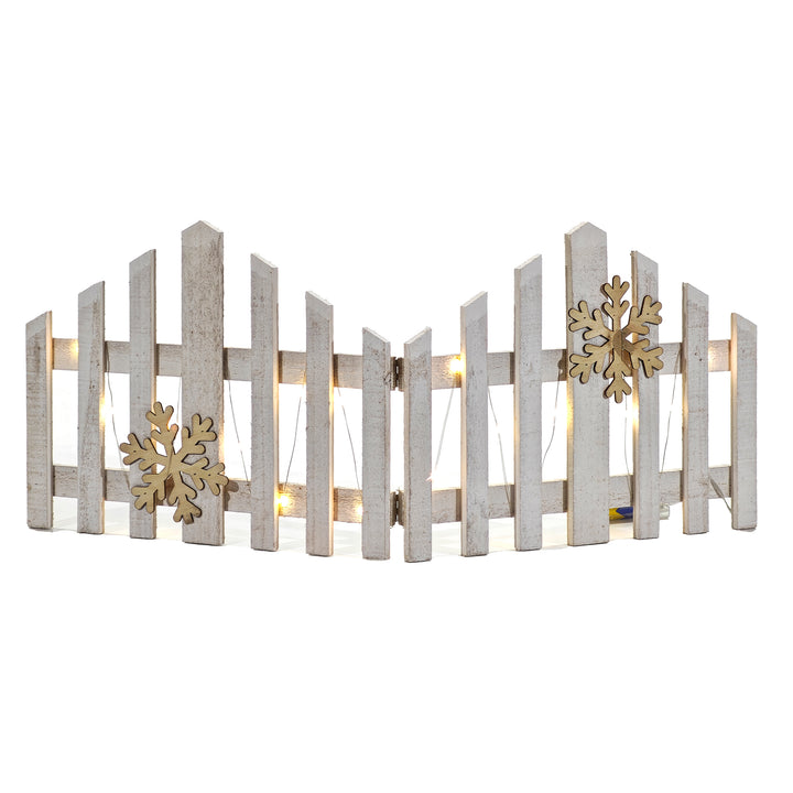 DICTROLUX - Staccionata decorativa Natalizia con 20 microLed a batteria