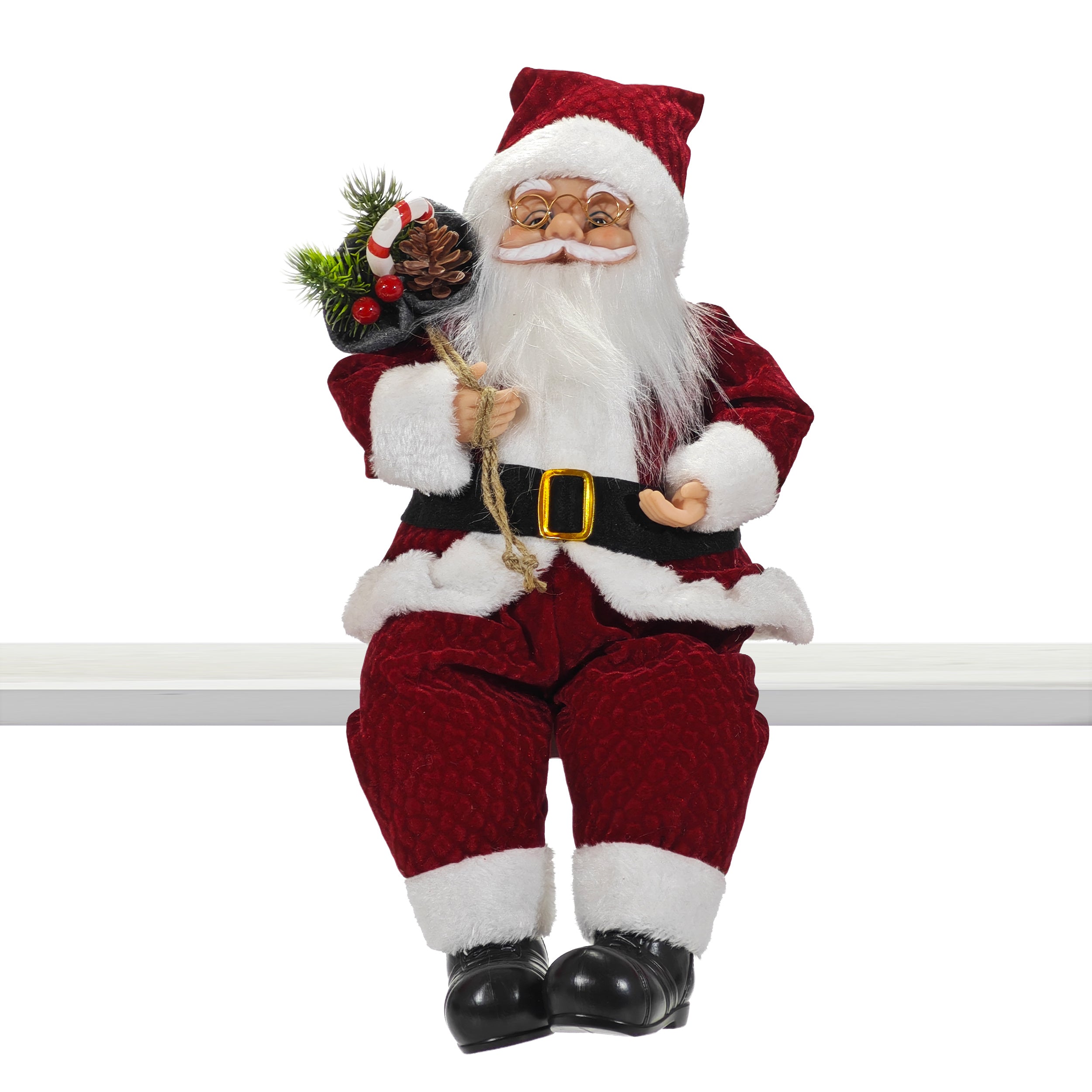 VESTIAMO CASA GRAN NATALE - Babbo Natale Seduto h40 cm