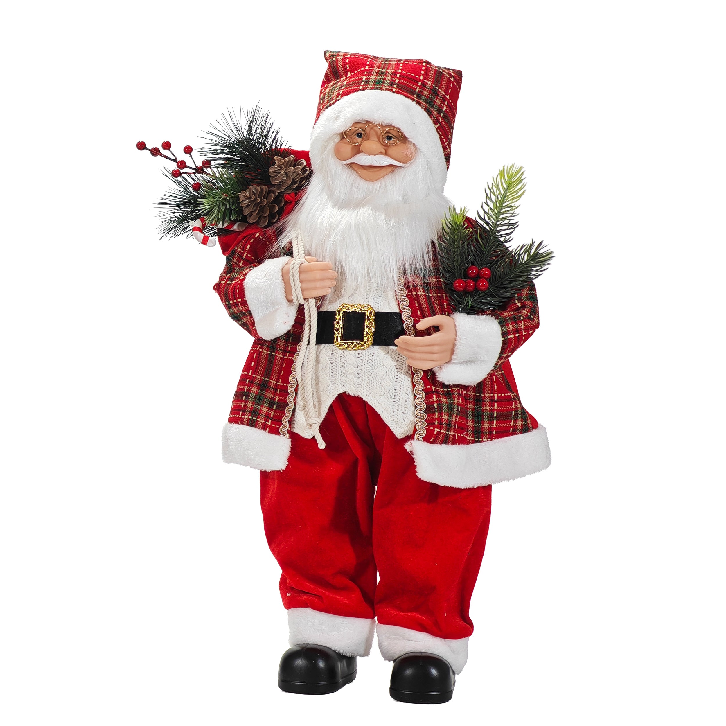 VESTIAMO CASA GRAN NATALE - Babbo Natale Decorativo h80 cm