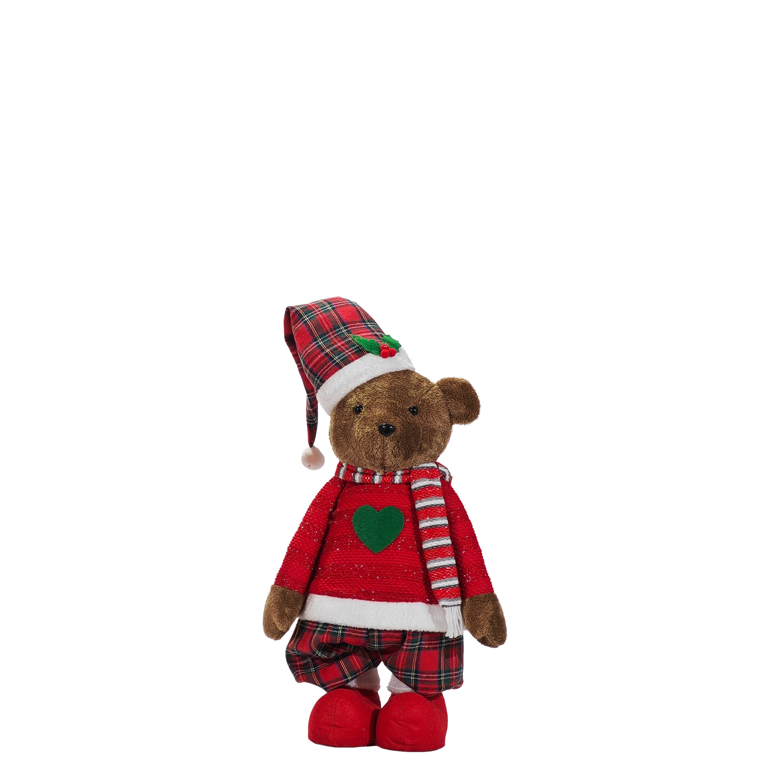 VESTIAMO CASA GRAN NATALE - Orso Natalizio con gambe allungabili altezza max 140 cm